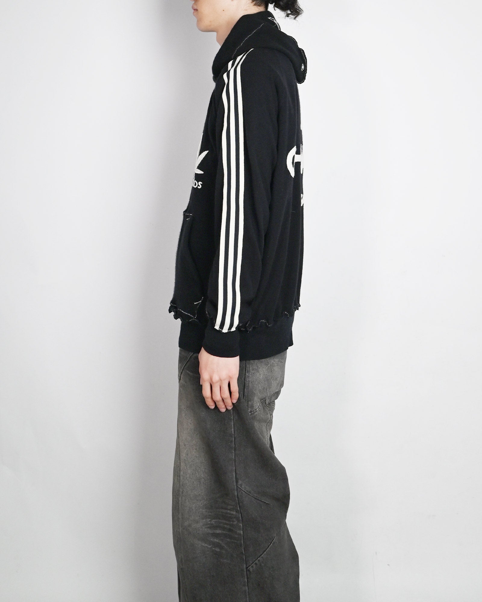 A LOVE MOVEMENT・ア・ラブ・ムーブメント - パーカー・フーディ ALM RECYCLE CASHMERE HOODIE / BLACK