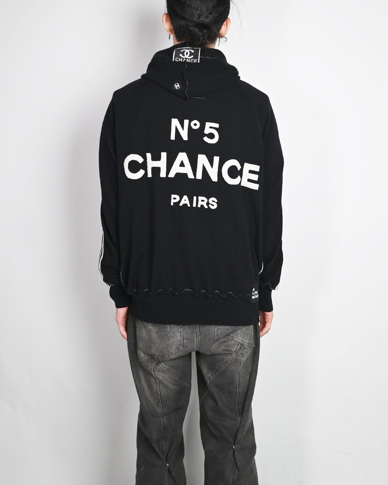 A LOVE MOVEMENT・ア・ラブ・ムーブメント - パーカー・フーディ ALM RECYCLE CASHMERE HOODIE / BLACK