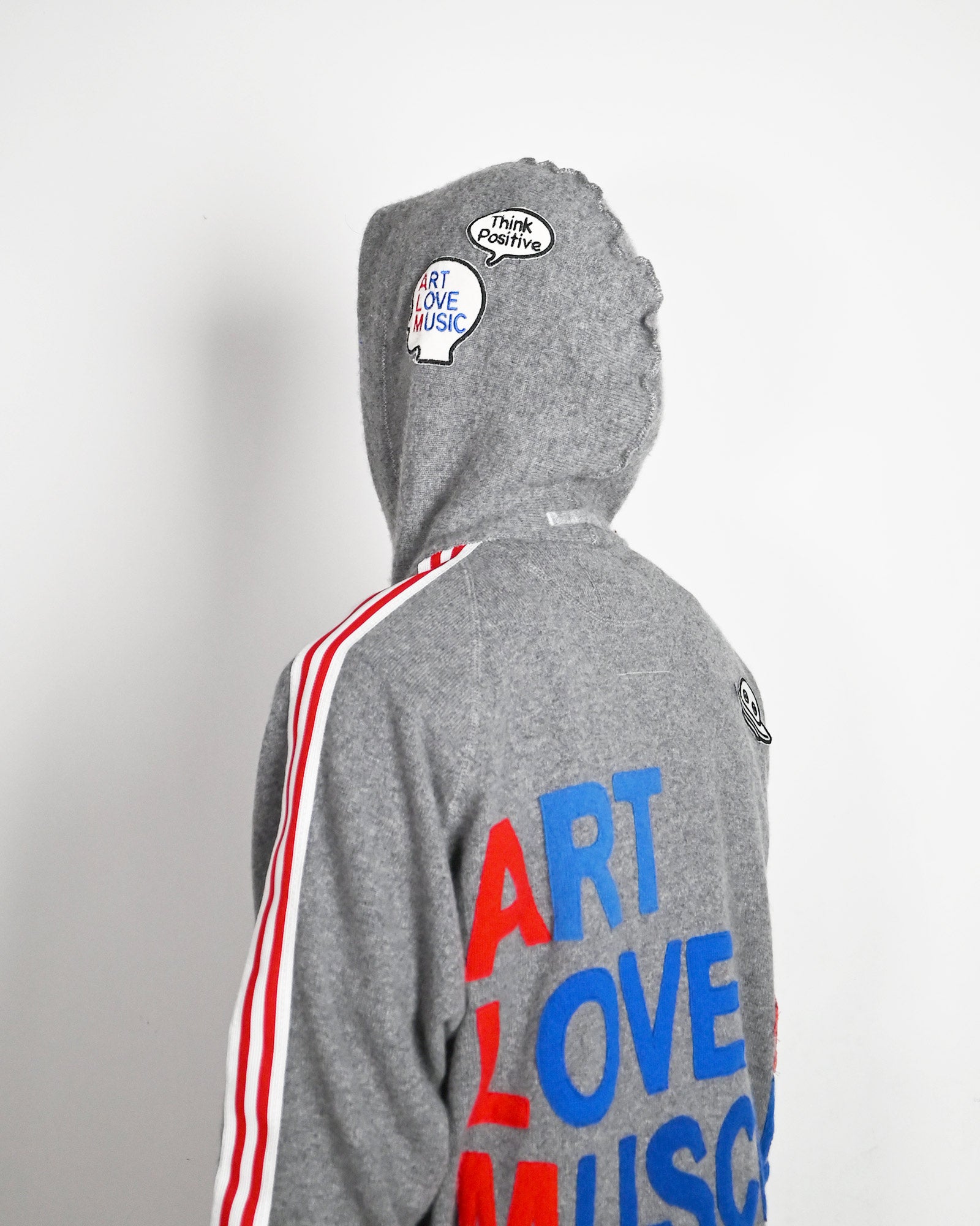 A LOVE MOVEMENT・ア・ラブ・ムーブメント - パーカー・フーディ ALM RECYCLE CASHMERE HOODIE / GREY