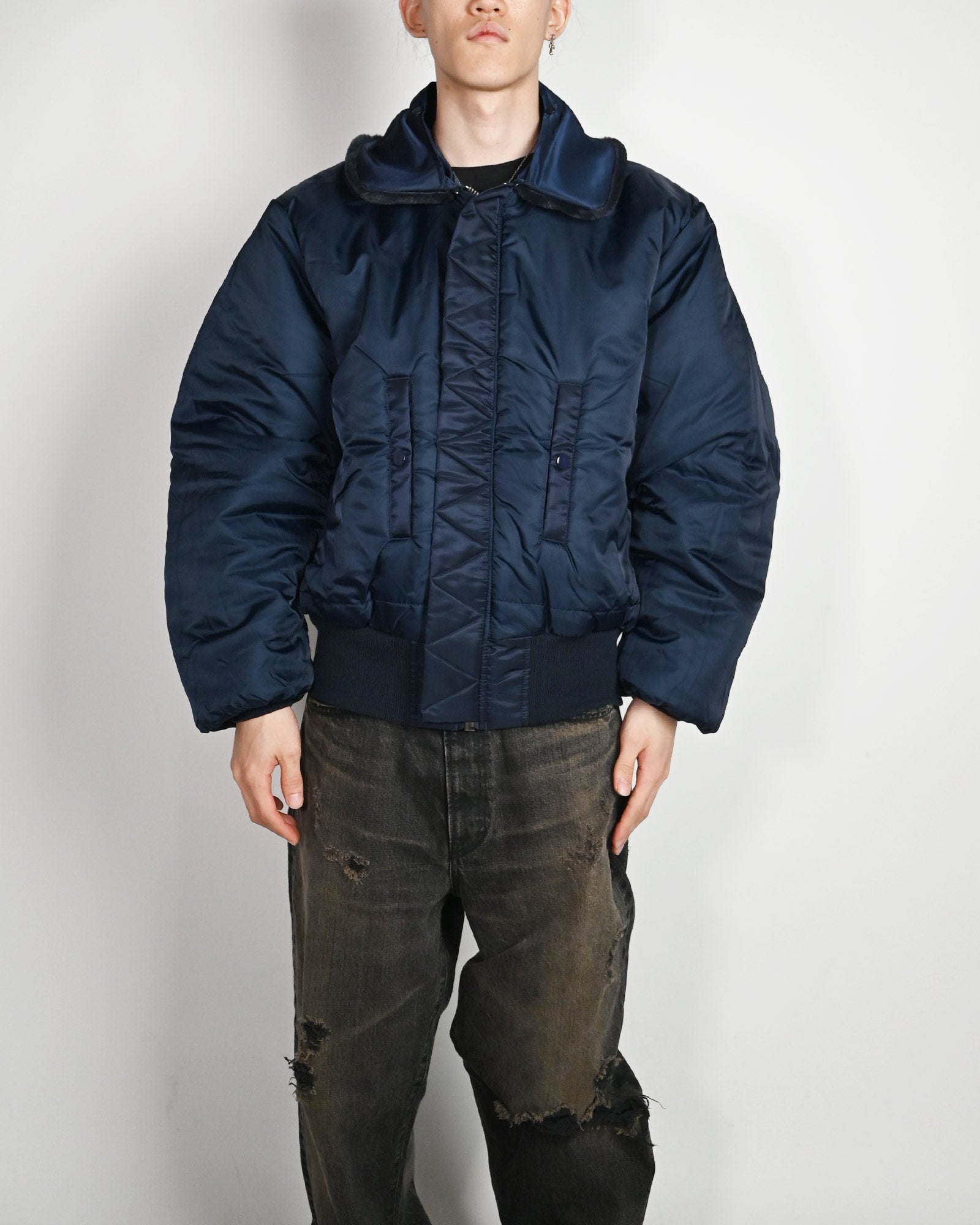 mastermind・マスターマインド - ジャケット ALPHA INDUSTRIES R-15 FLIGHT JACKT / NAVY