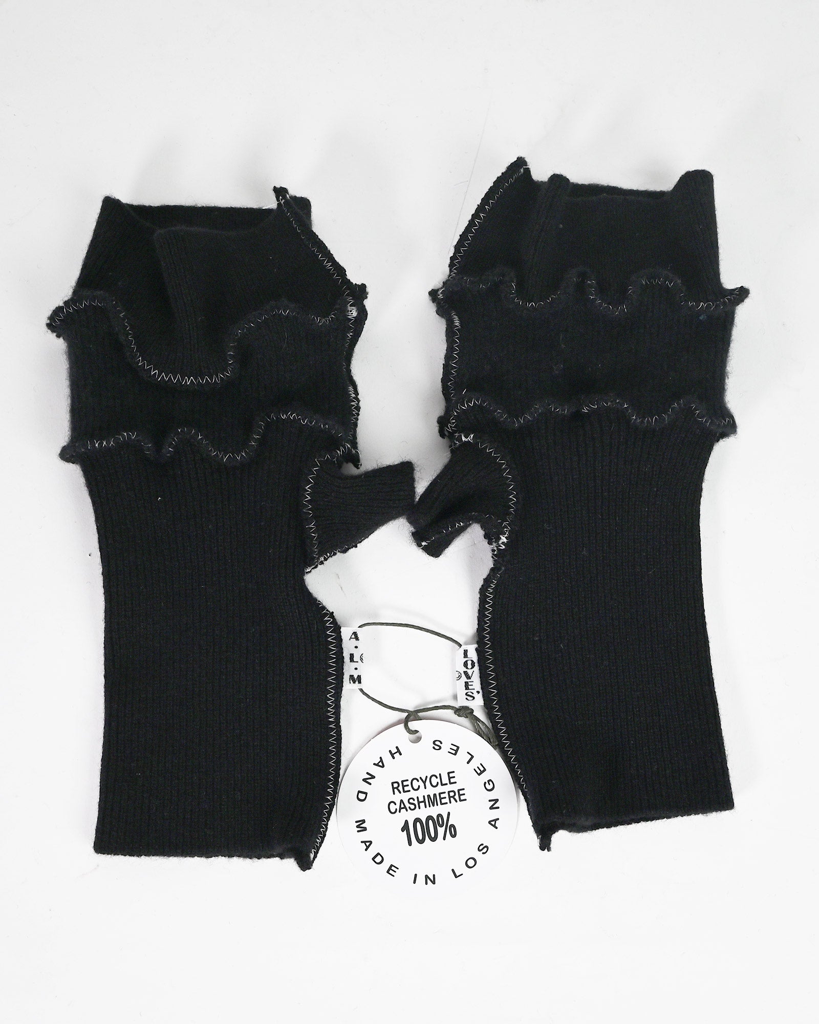 A LOVE MOVEMENT (ア・ラブ・ムーブメント) CASHMERE GLOVES / BLACK