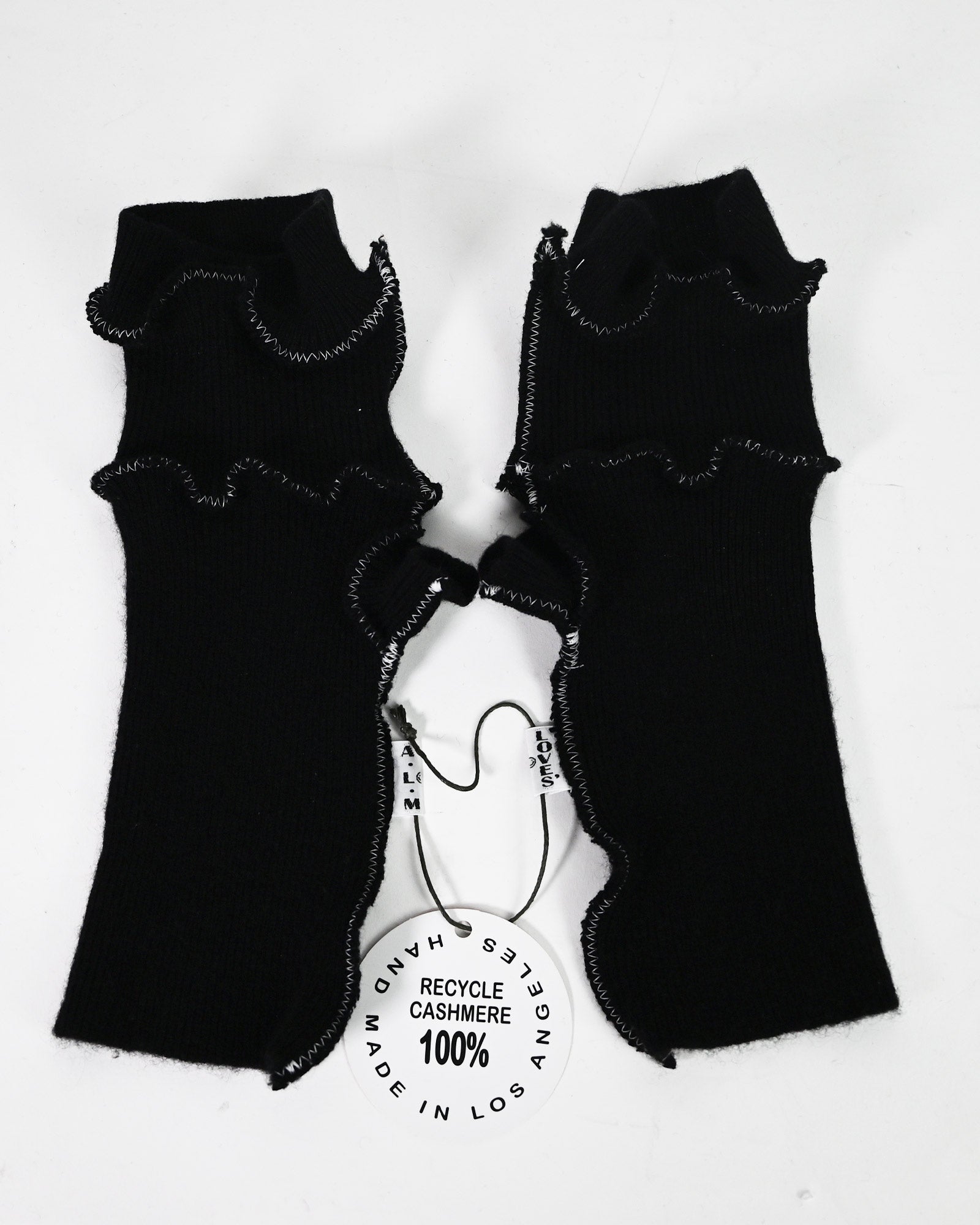 A LOVE MOVEMENT・ア・ラブ・ムーブメント - ギフト CASHMERE GLOVES 30 / BLACK