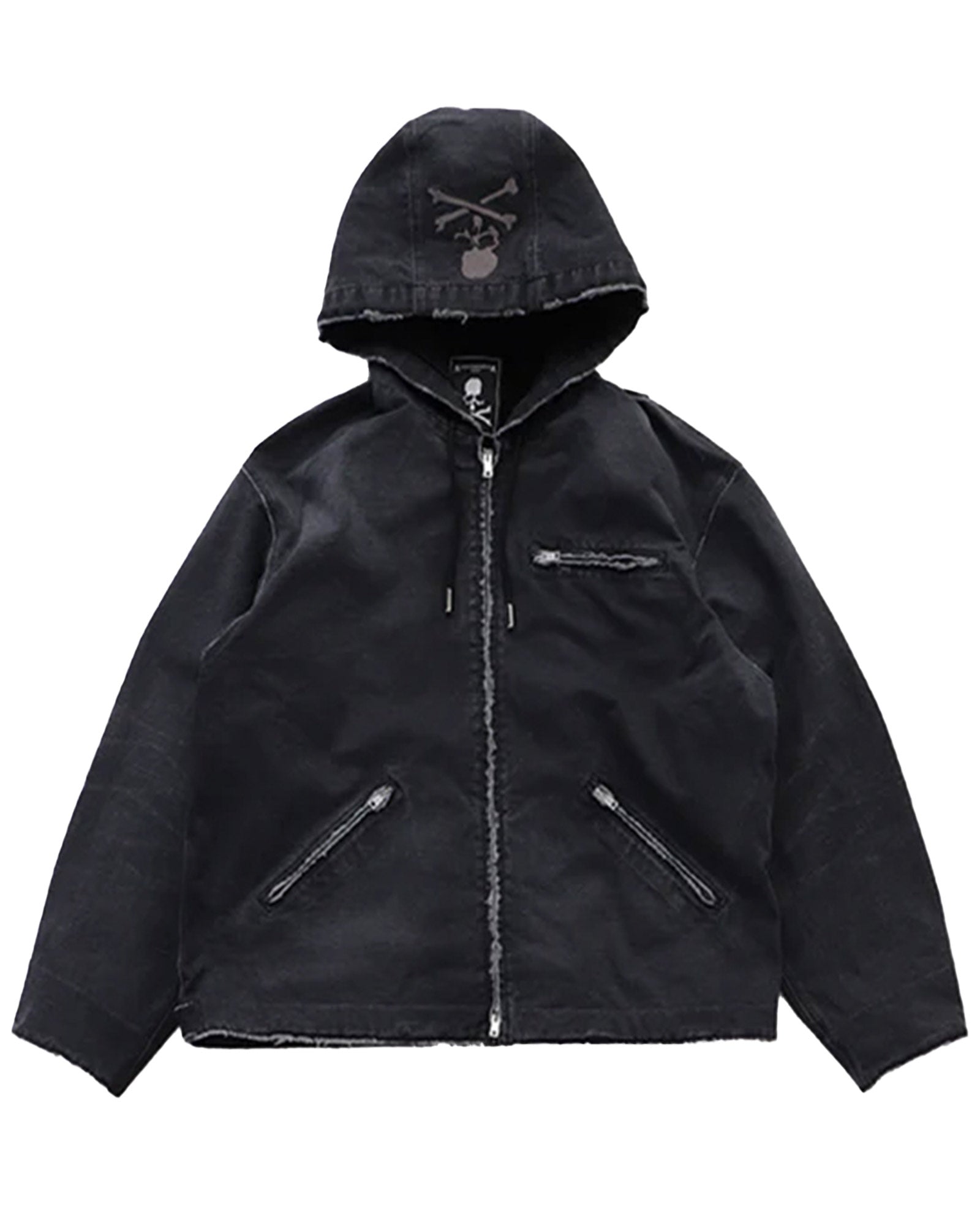 HOODED WORK JACKET / BLACK