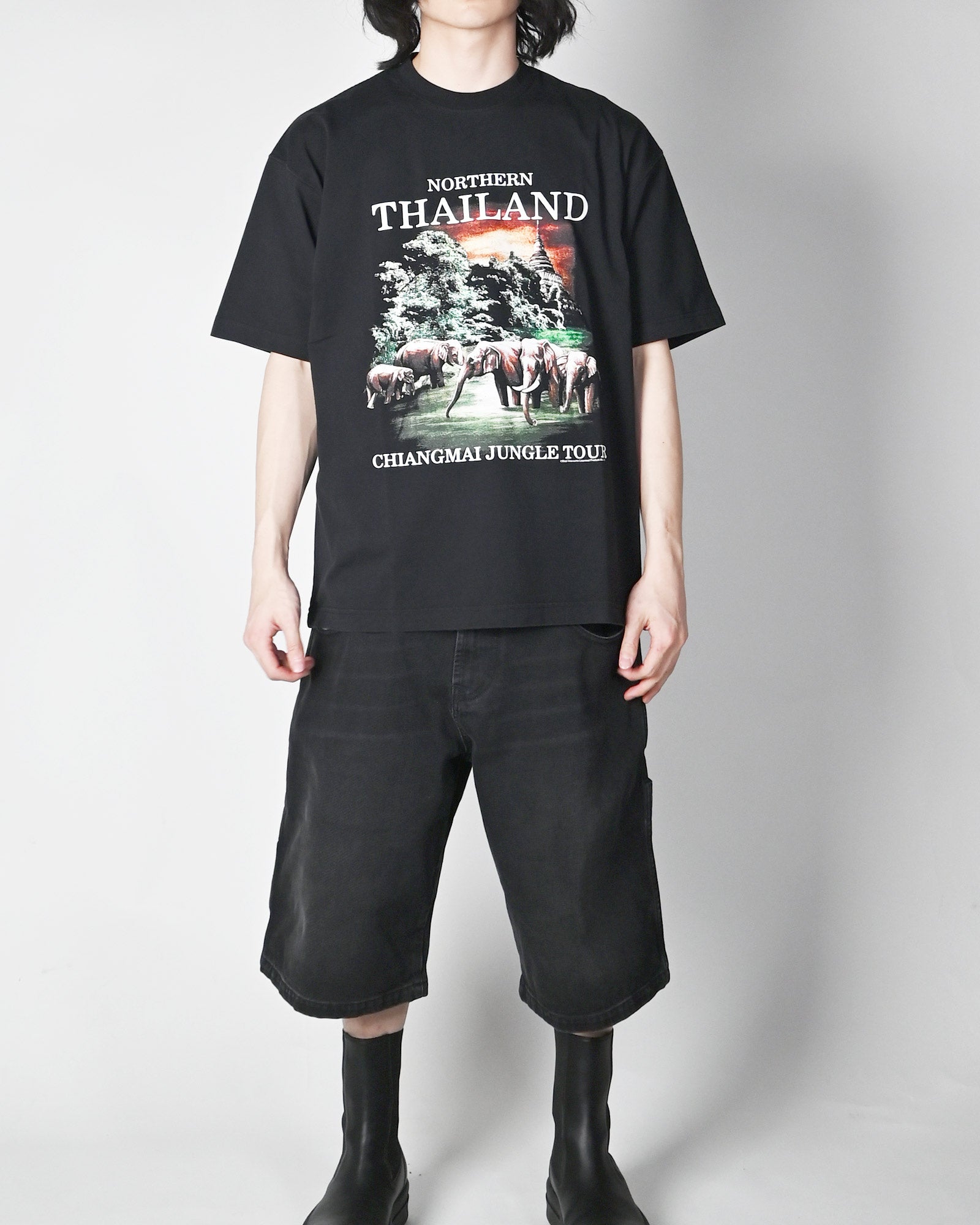 VETEMENTS・ヴェトモン - Tシャツ・カットソー THAILAND TOURIST T-SHIRT / BLACK