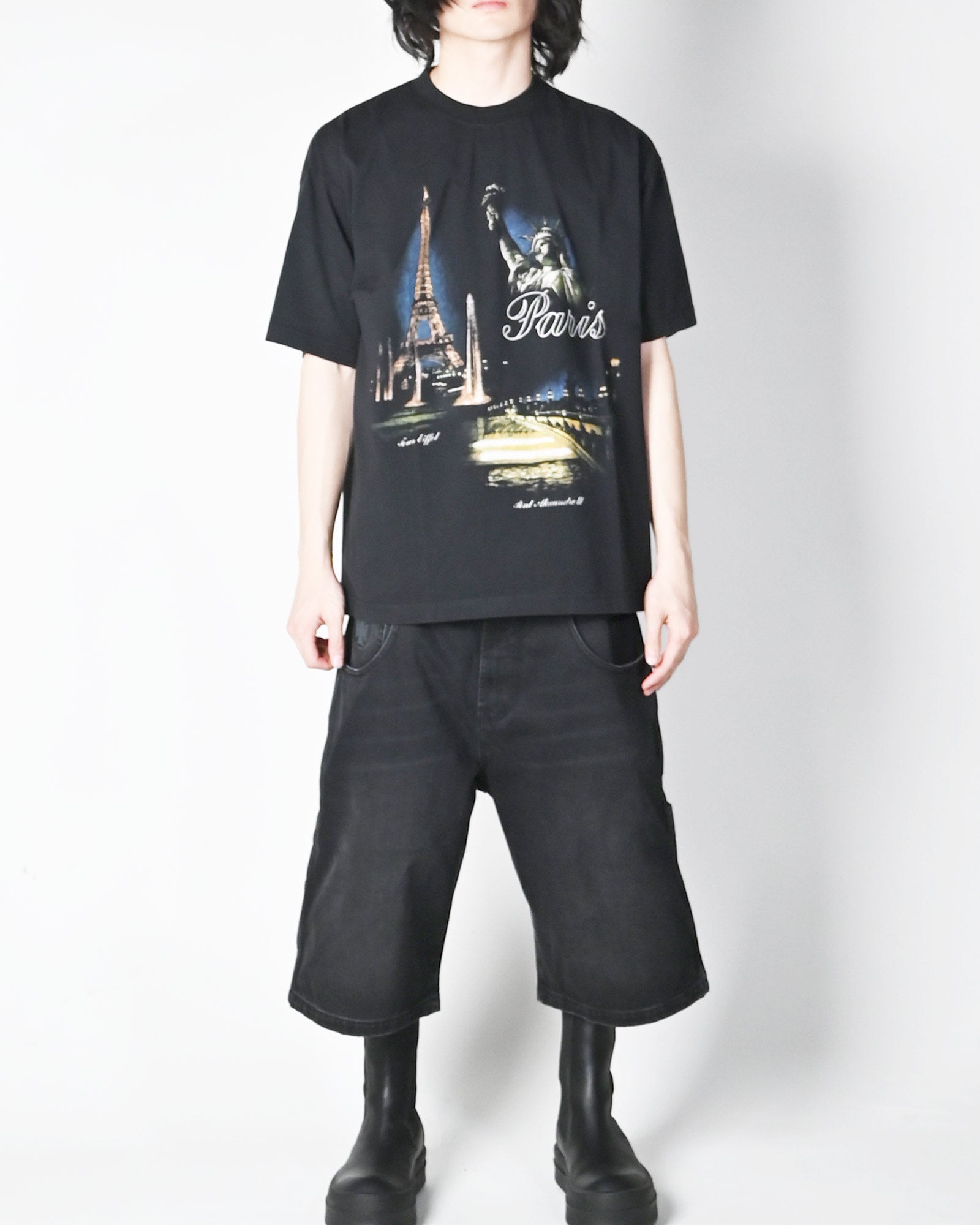 VETEMENTS・ヴェトモン - Tシャツ・カットソー PARIS TOURIST T-SHIRT / BLACK