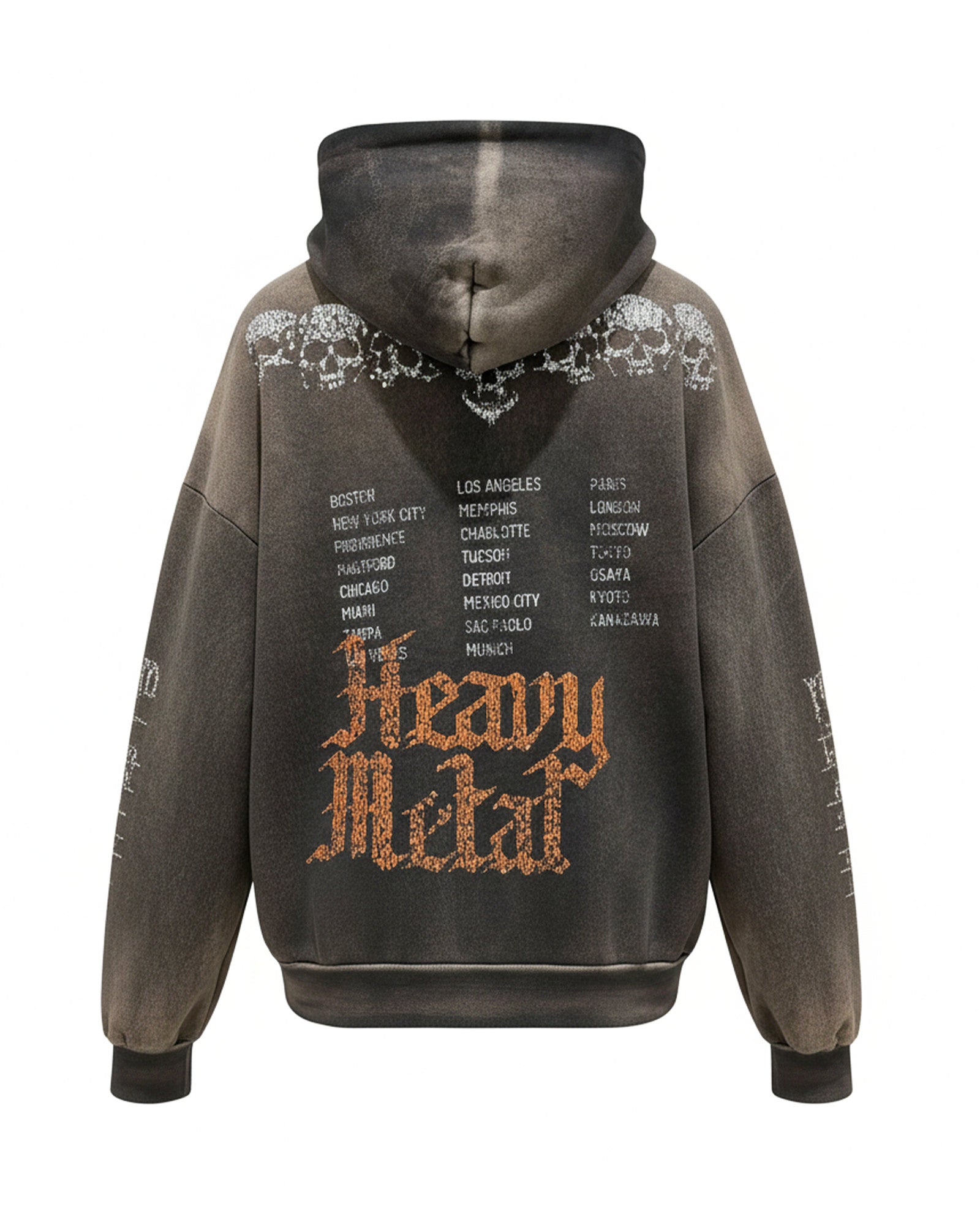 BOSSI・ボッシ スポーツウェア -  BOSSI SKULL ZIP HOODIE(Special) / GRAY