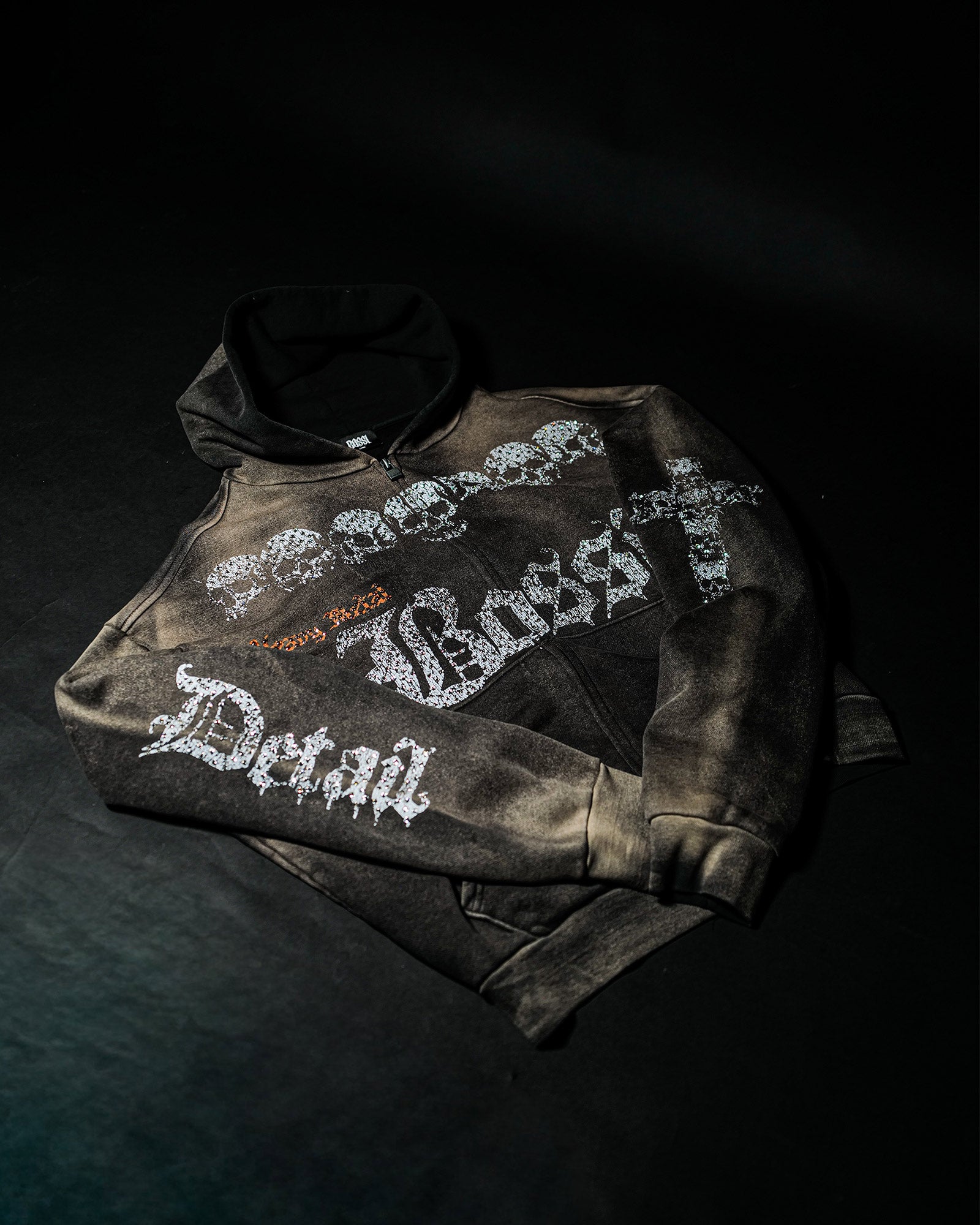 BOSSI・ボッシ スポーツウェア -  BOSSI SKULL ZIP HOODIE(Special) / GRAY