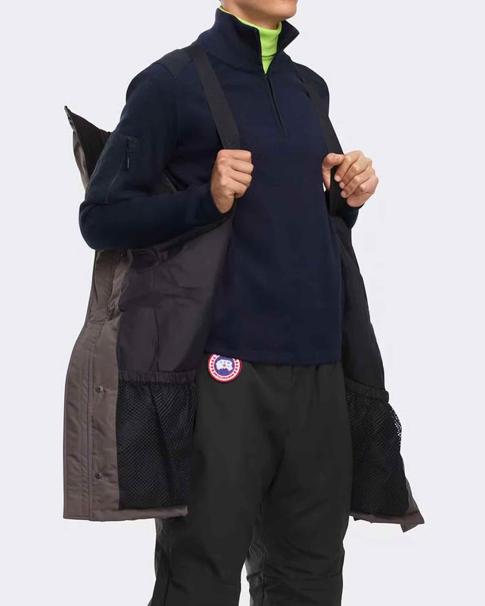 CANADA GOOSE・カナダグース - ダウンジャケット LANGFORD PARKA BLACK LABEL / COASTAL GREY