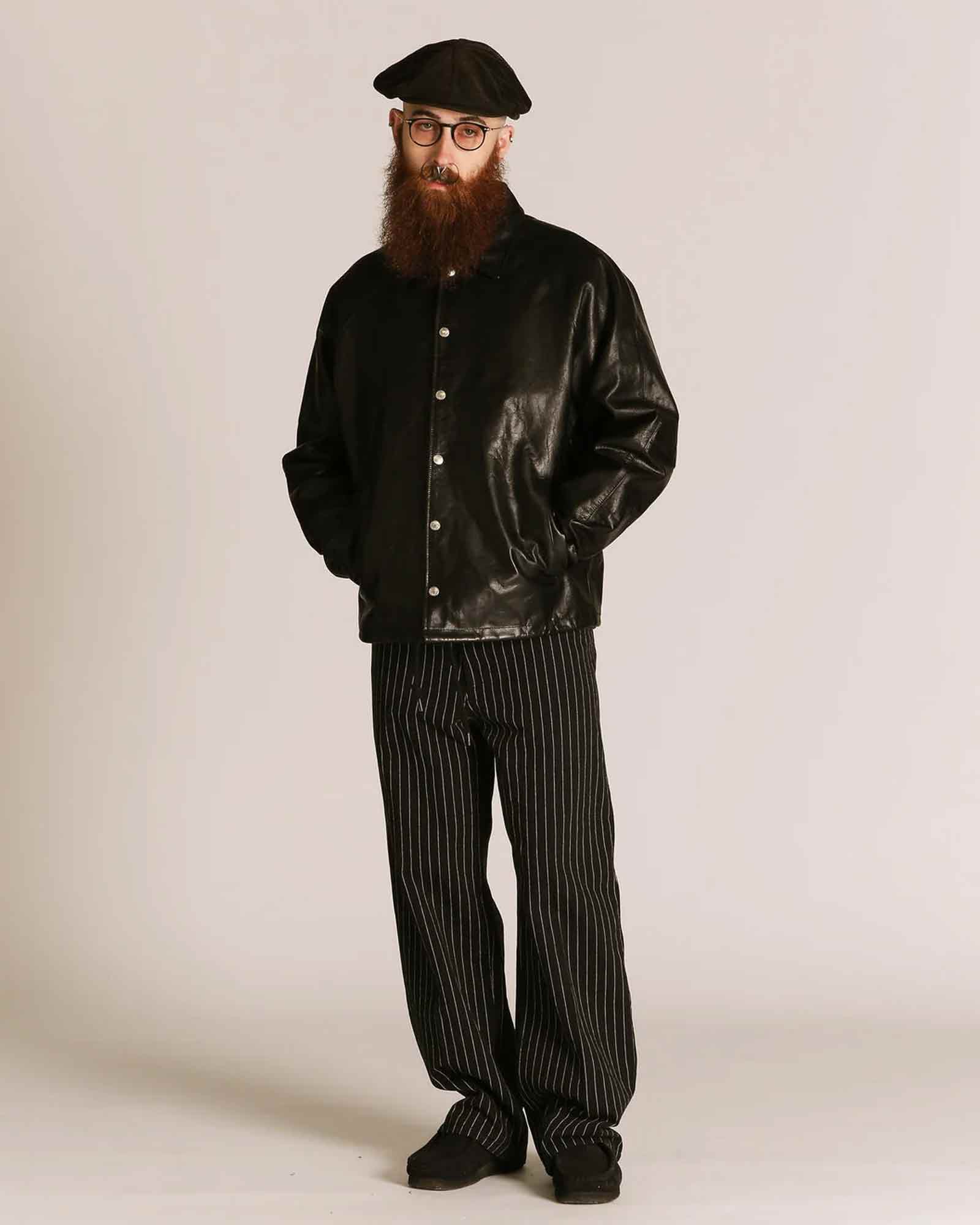 Schott・ショット - レザージャケット LEATHER COACH JACKET / BLACK