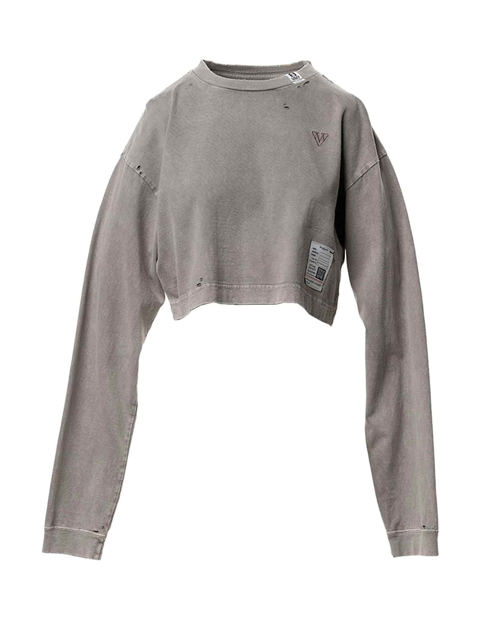MIHARA YASUHIRO・Yasuhiro Mihara -  BLEACHED LS MINI TEE / KHAKI