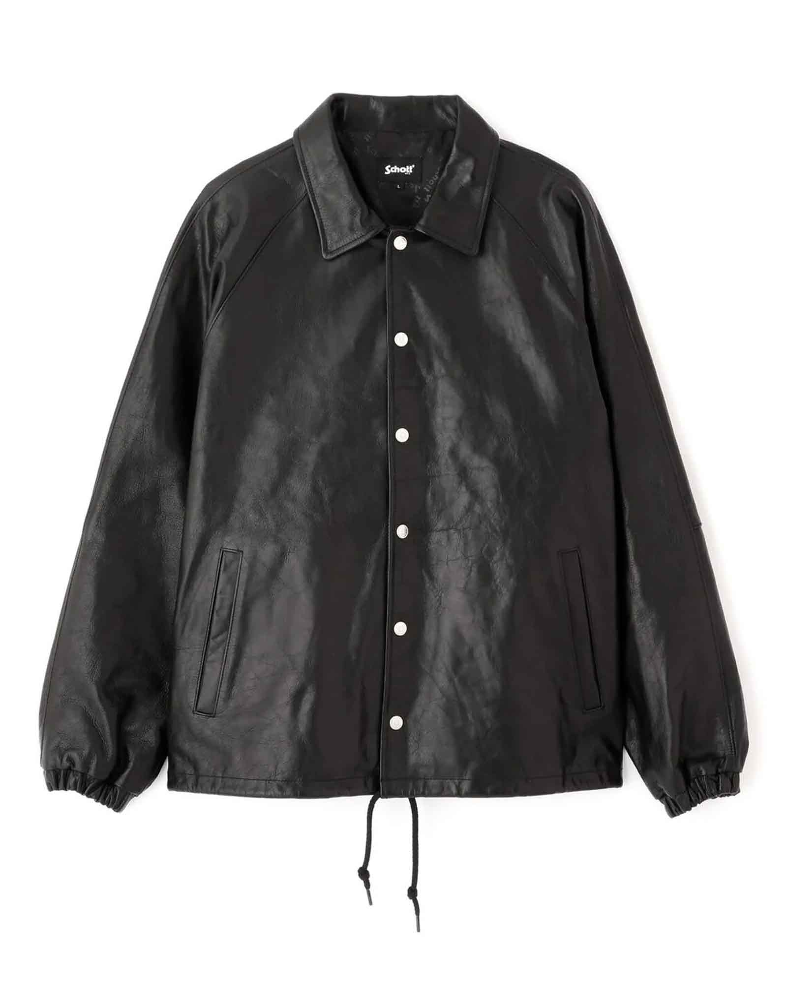 Schott・ショット - レザージャケット LEATHER COACH JACKET / BLACK