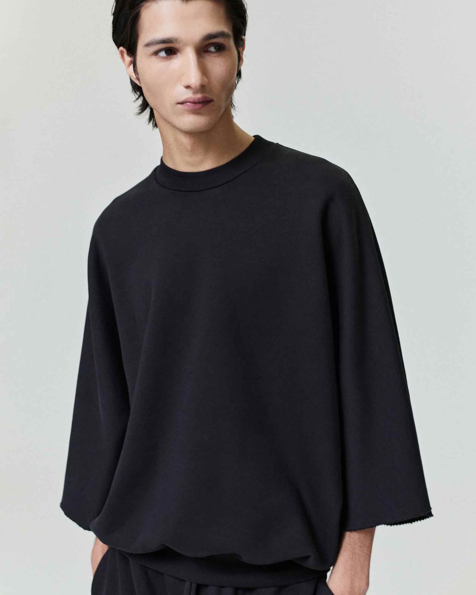 FEAR OF GOD・フィア オブ ゴット - Tシャツ・カットソー CUT SLEEVE SWEATSHIRT / BLACK