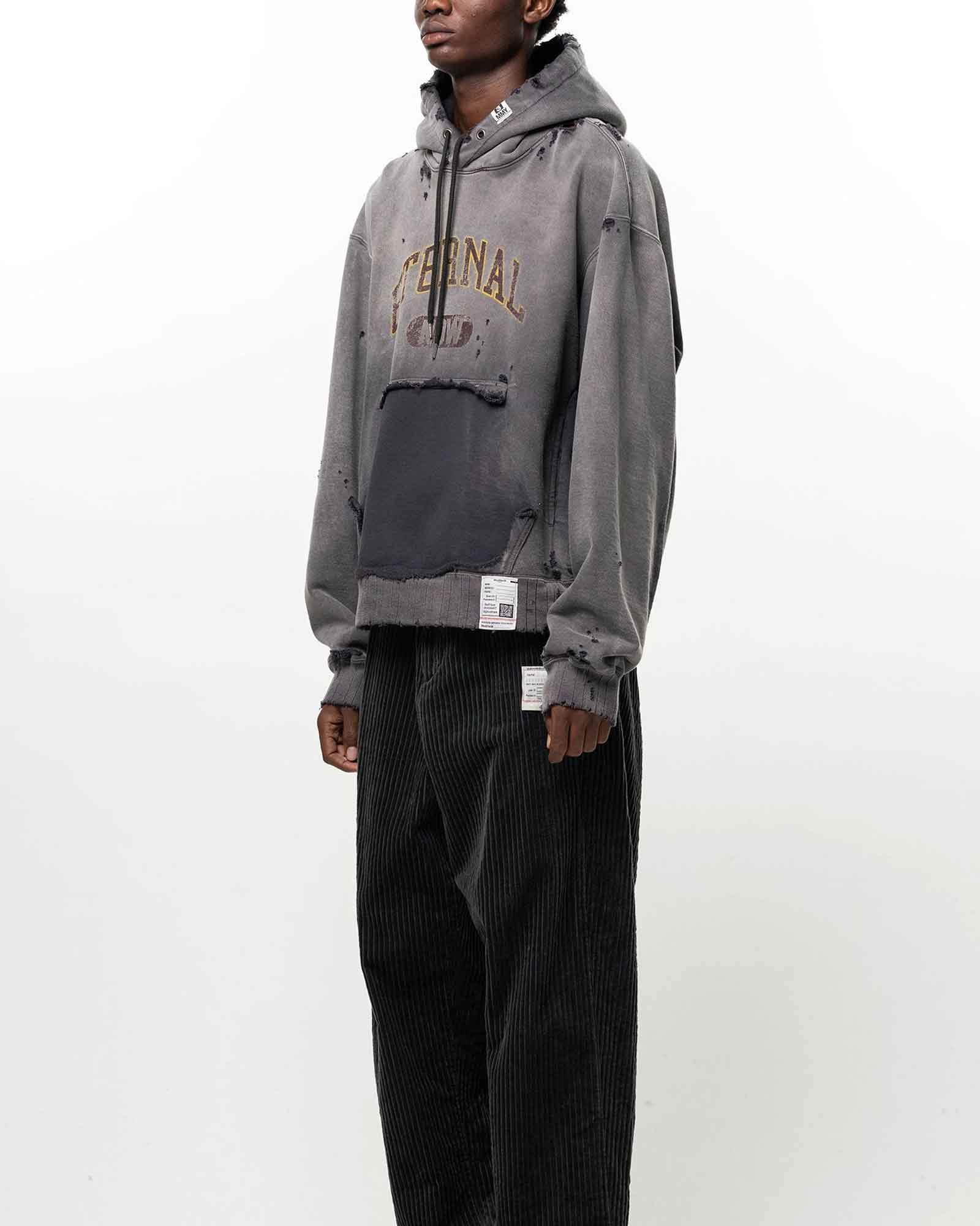 MIHARA YASUHIRO・ミハラヤスヒロ - パーカー・フーディ SUN FADED SWEAT HOODIE / BLACK