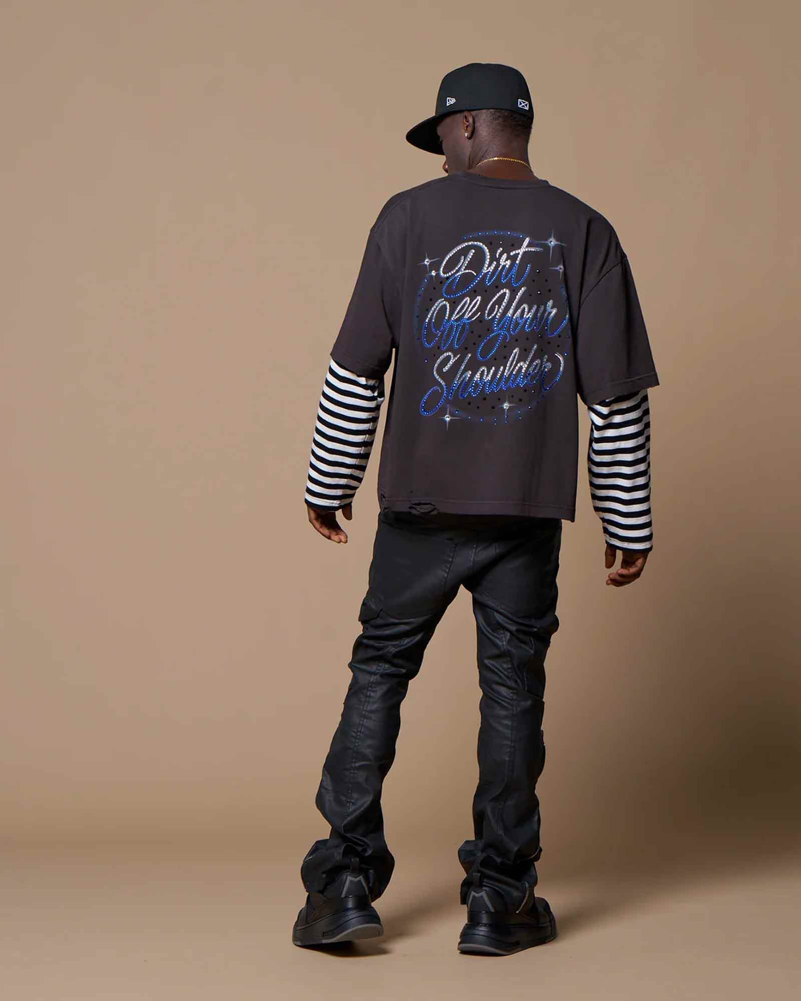 MLVINCE・メルヴィンス -  BKNY LAYERED LS TEE / WASHED BLACK