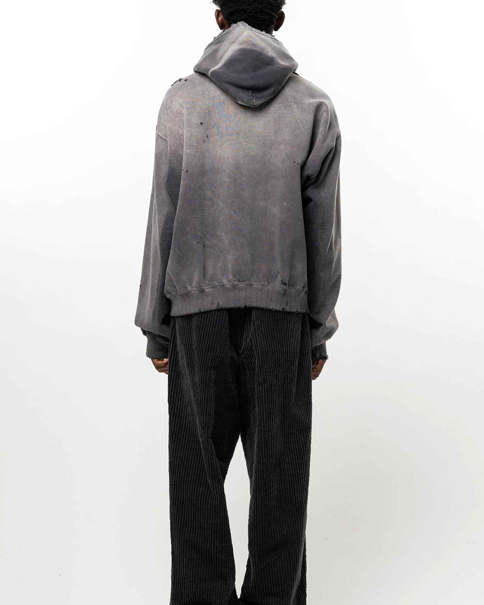 MIHARA YASUHIRO・ミハラヤスヒロ - パーカー・フーディ SUN FADED SWEAT HOODIE / BLACK
