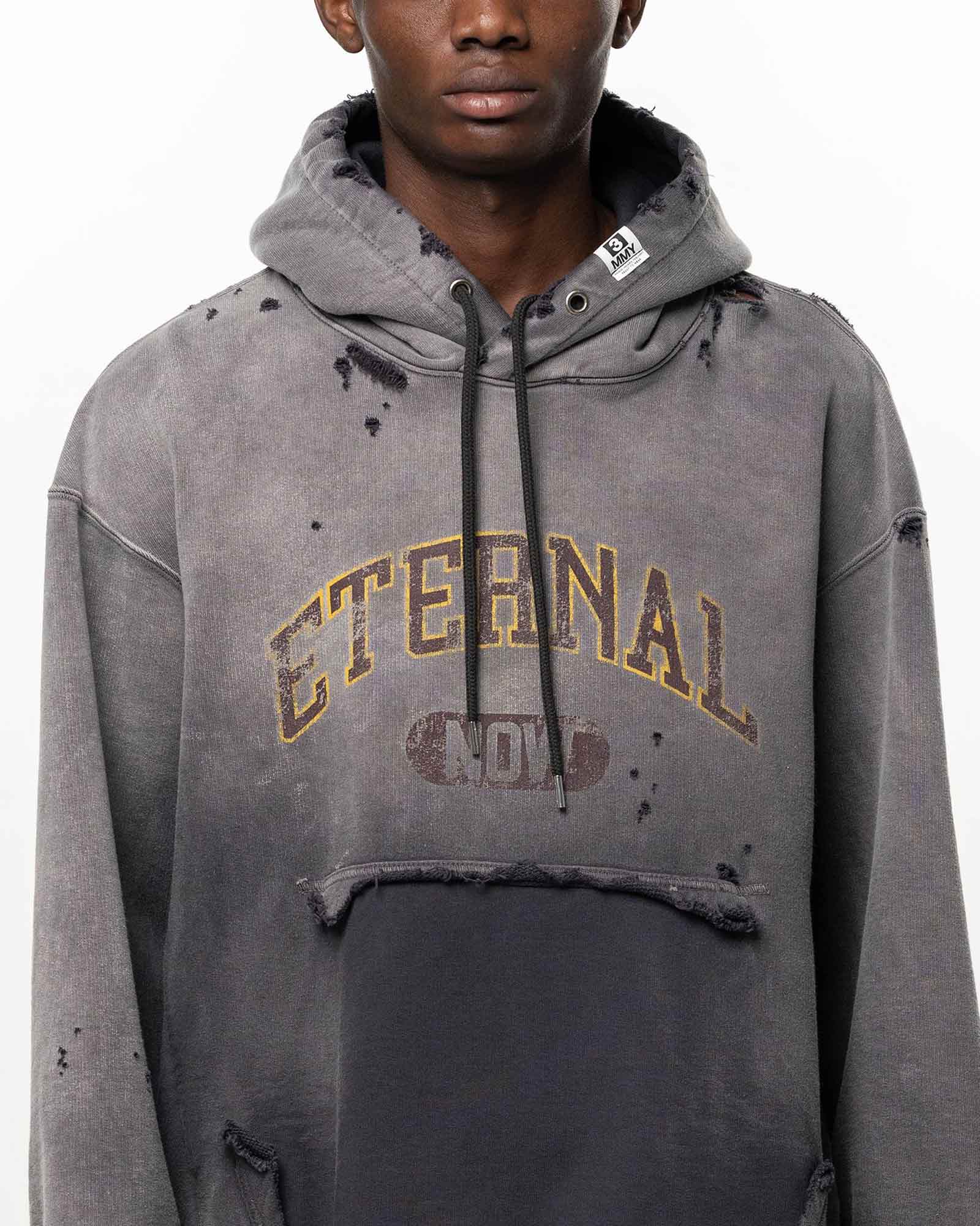 MIHARA YASUHIRO・ミハラヤスヒロ - パーカー・フーディ SUN FADED SWEAT HOODIE / BLACK