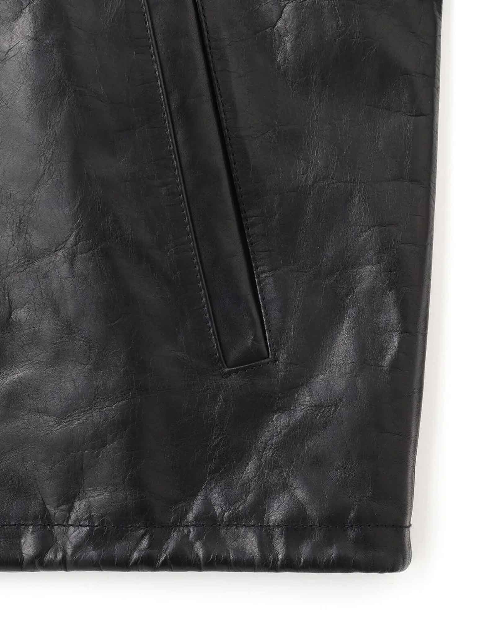 Schott・ショット - レザージャケット LEATHER COACH JACKET / BLACK