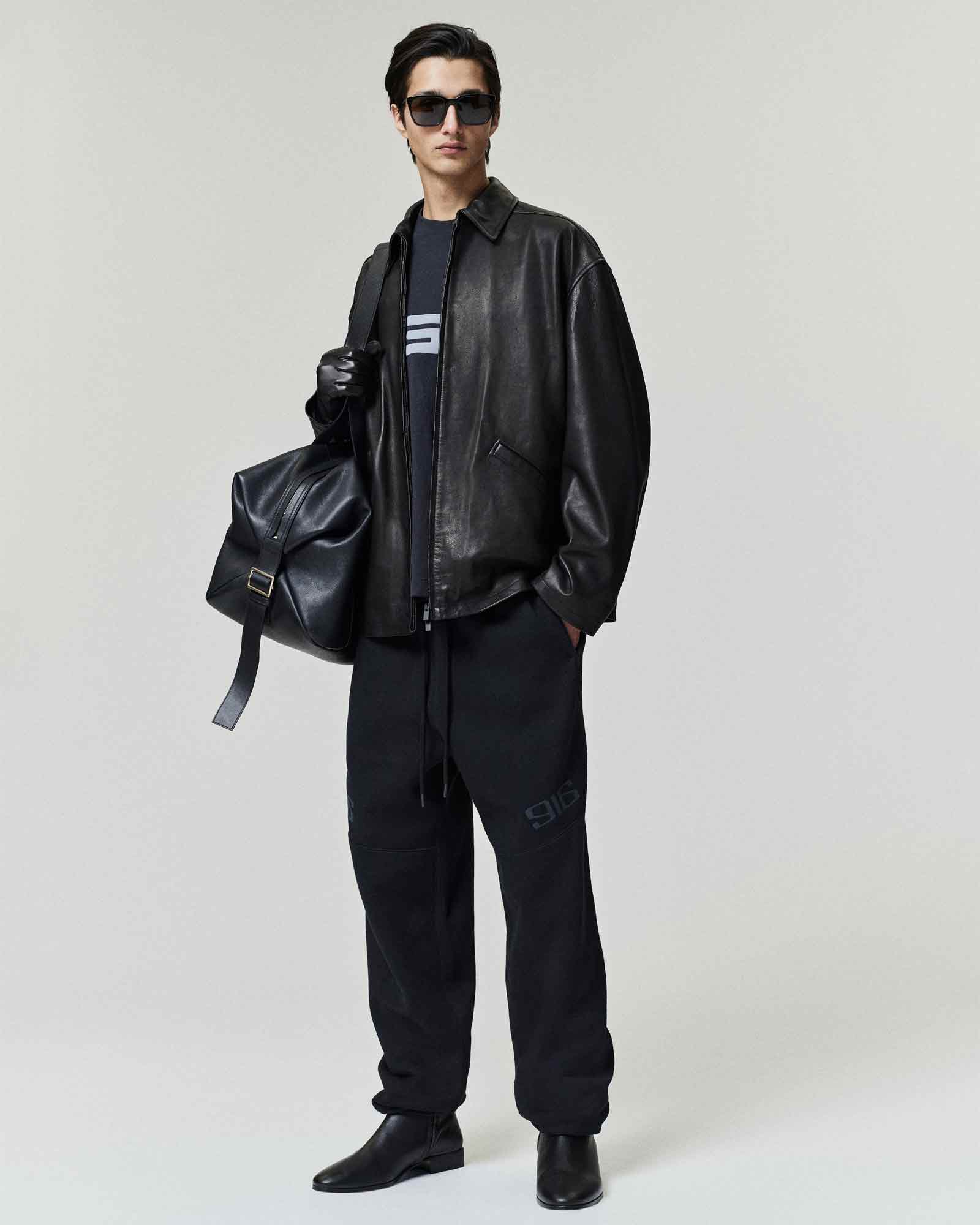 ©SAINT M××××××・圣迈克尔 -  CLASSIC MOTO SWEATPANT / VINTAGE BLACK