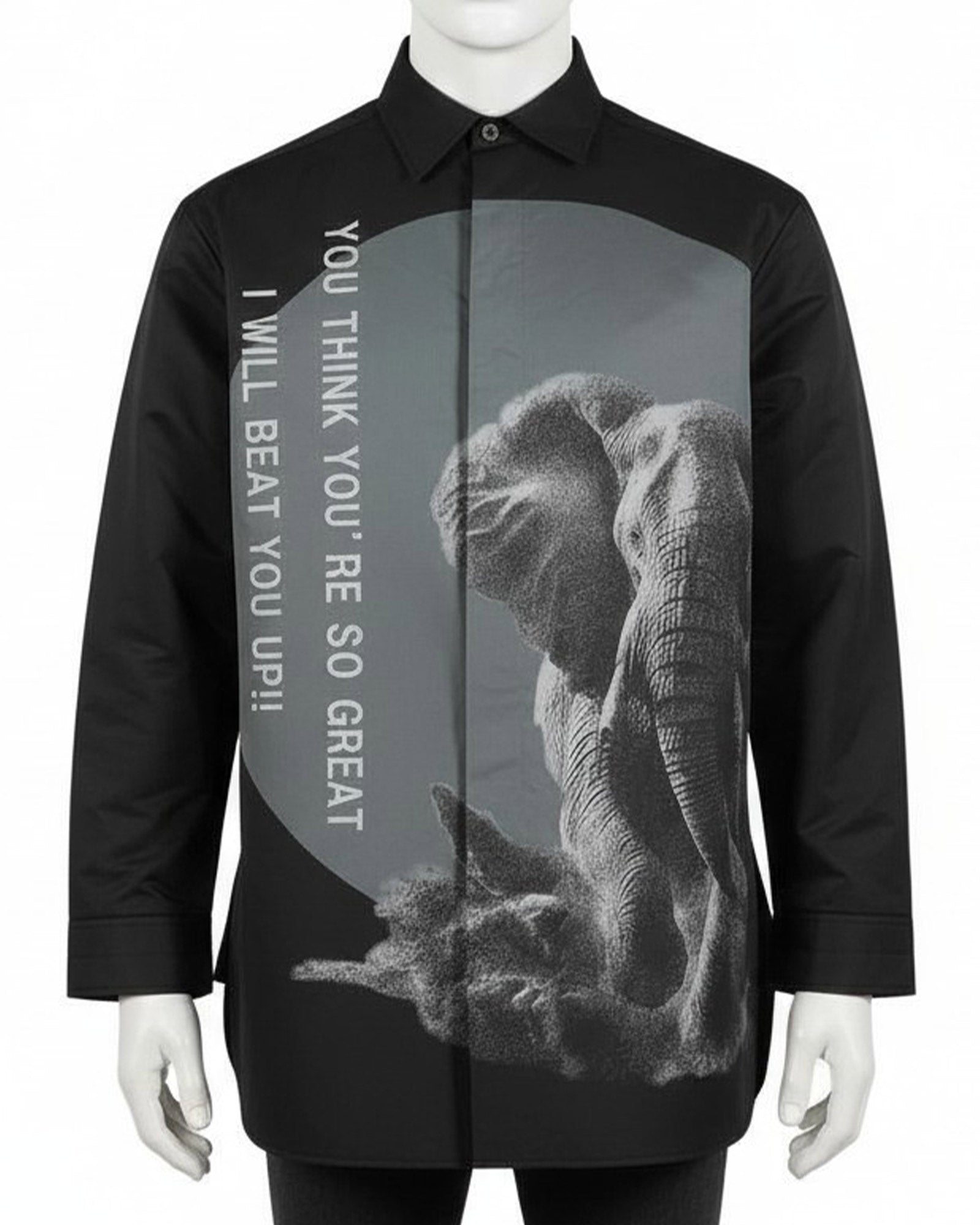 Yohji Yamamoto・ヨウジ ヤマモト - シャツ YY-A25-0000-058/HL-B55-903-1 / BLACK