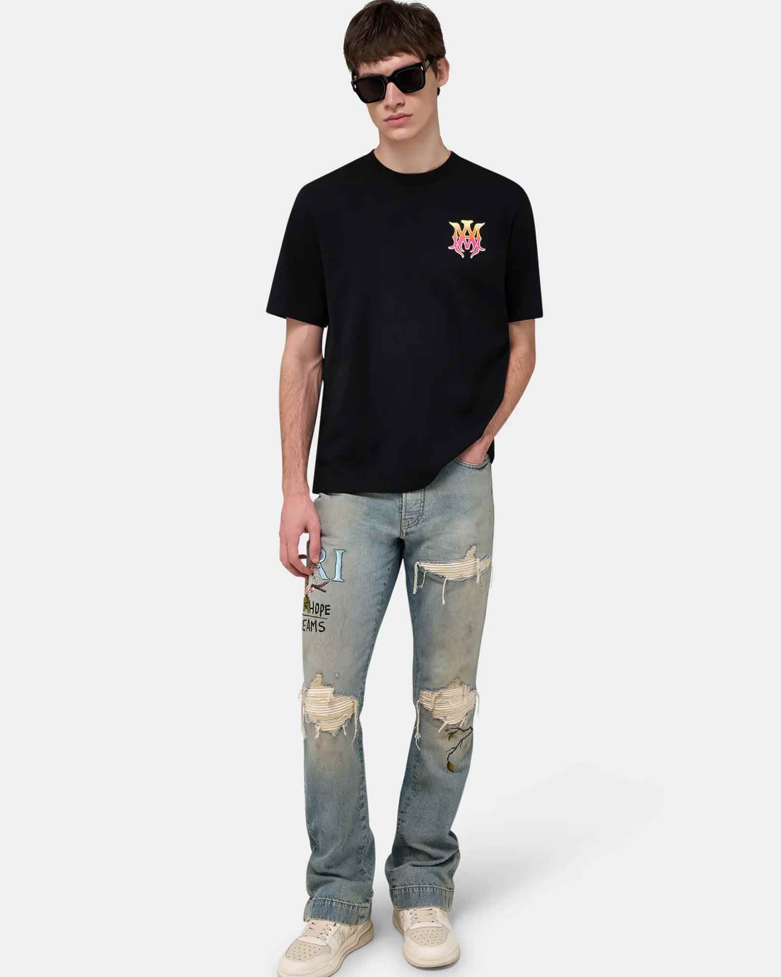 AMIRI・アミリ - デニムパンツ CHATEAU MX1 STRAIGHT FLARE / AGED INDIGO