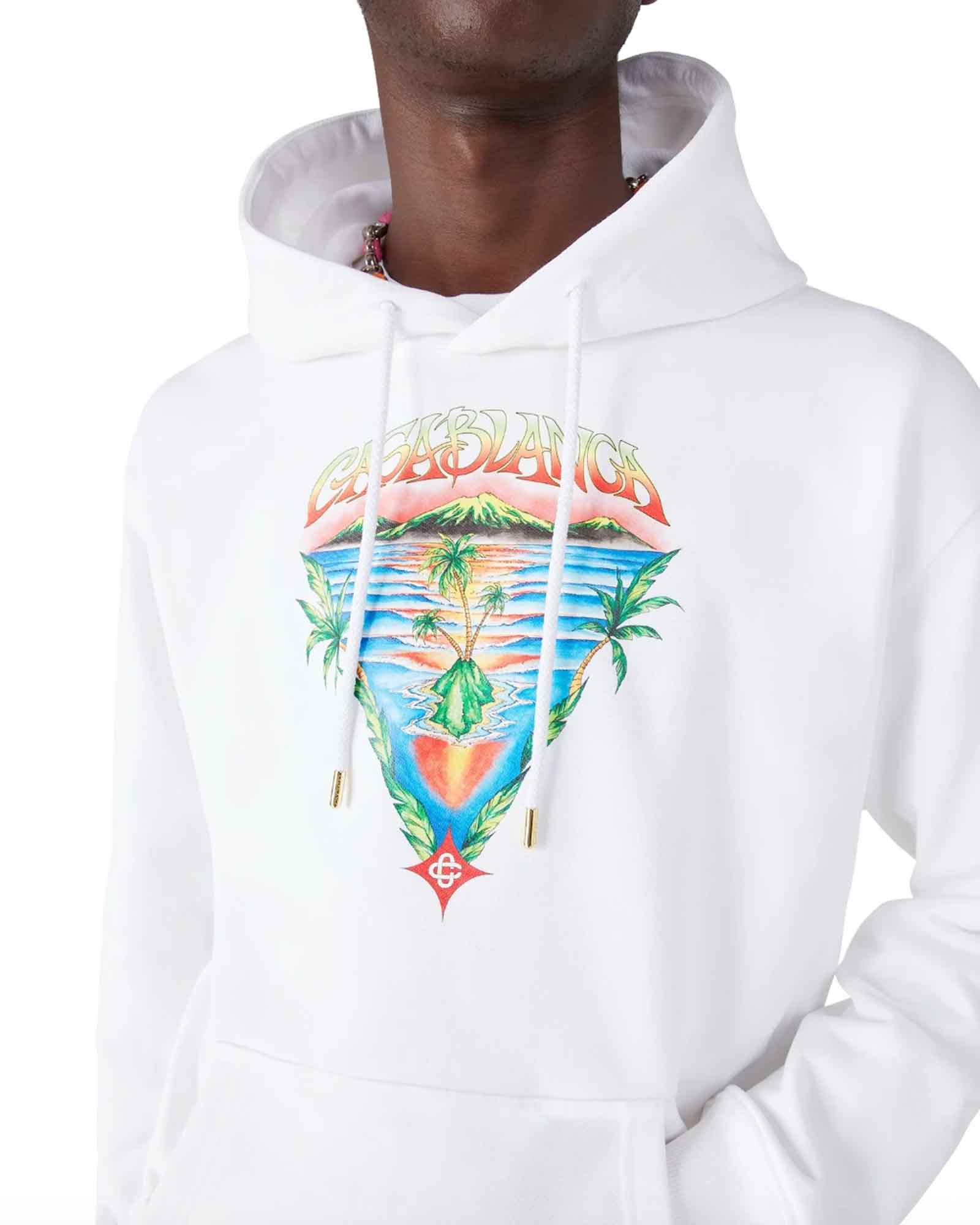 CASABLANCA・カサブランカ - パーカー・フーディ INNOCENCE TRIANGLE HOODIE / OFF-WHITE LOOPBACK
