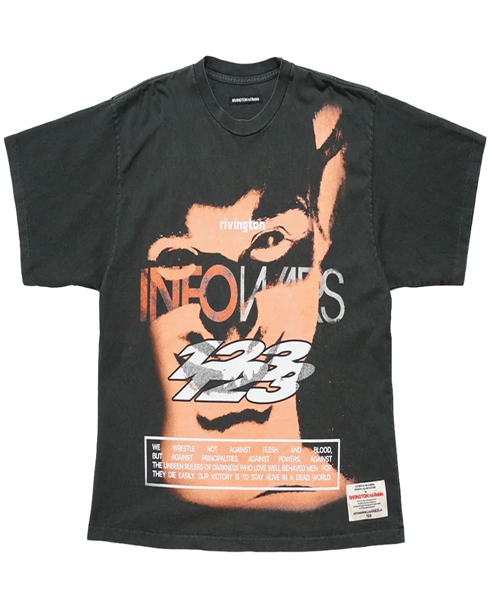 RRR123・リヴィントン ロイ レビス - Tシャツ・カットソー INFO WAR CVA SS / BLACK