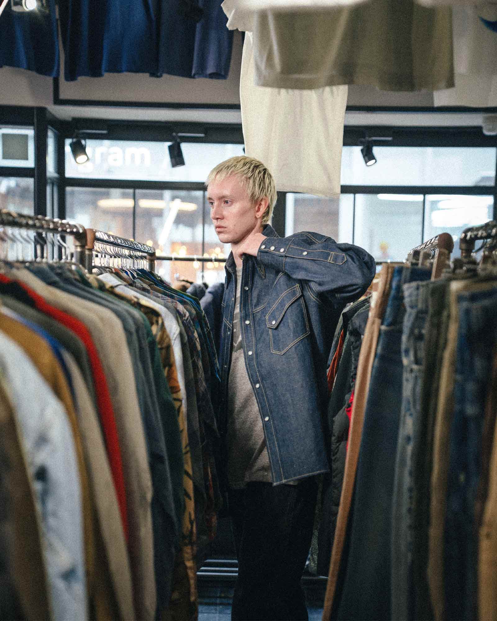 ©SAINT M××××××・セントマイケル - シャツ BBJ_DENIM SHIRT/REGID / BLUE