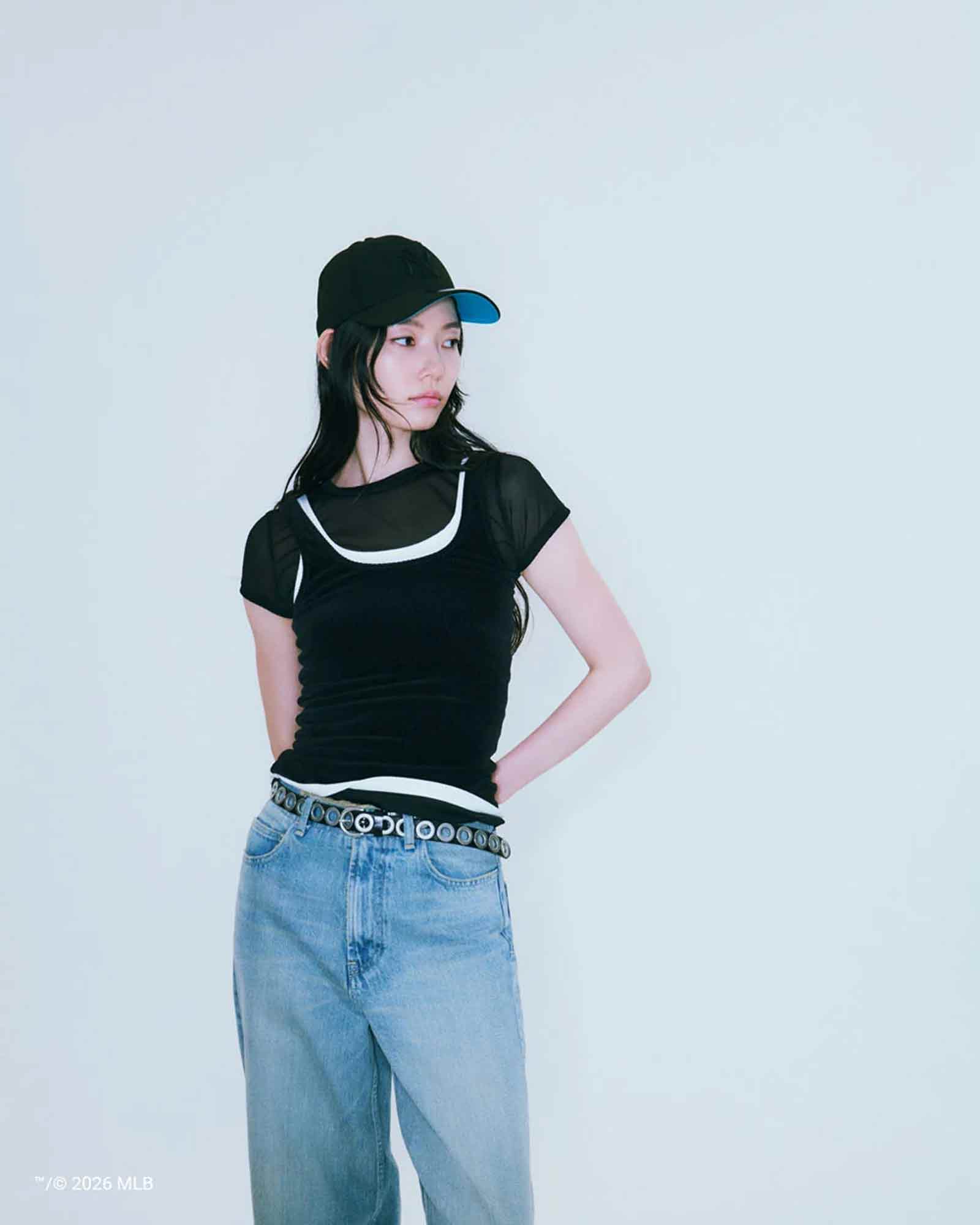 BASICKS・ベイシックス - キャップ 9FORTY TM NEW YORK YANKEES CAP / WHITE×BLACK×TEAL