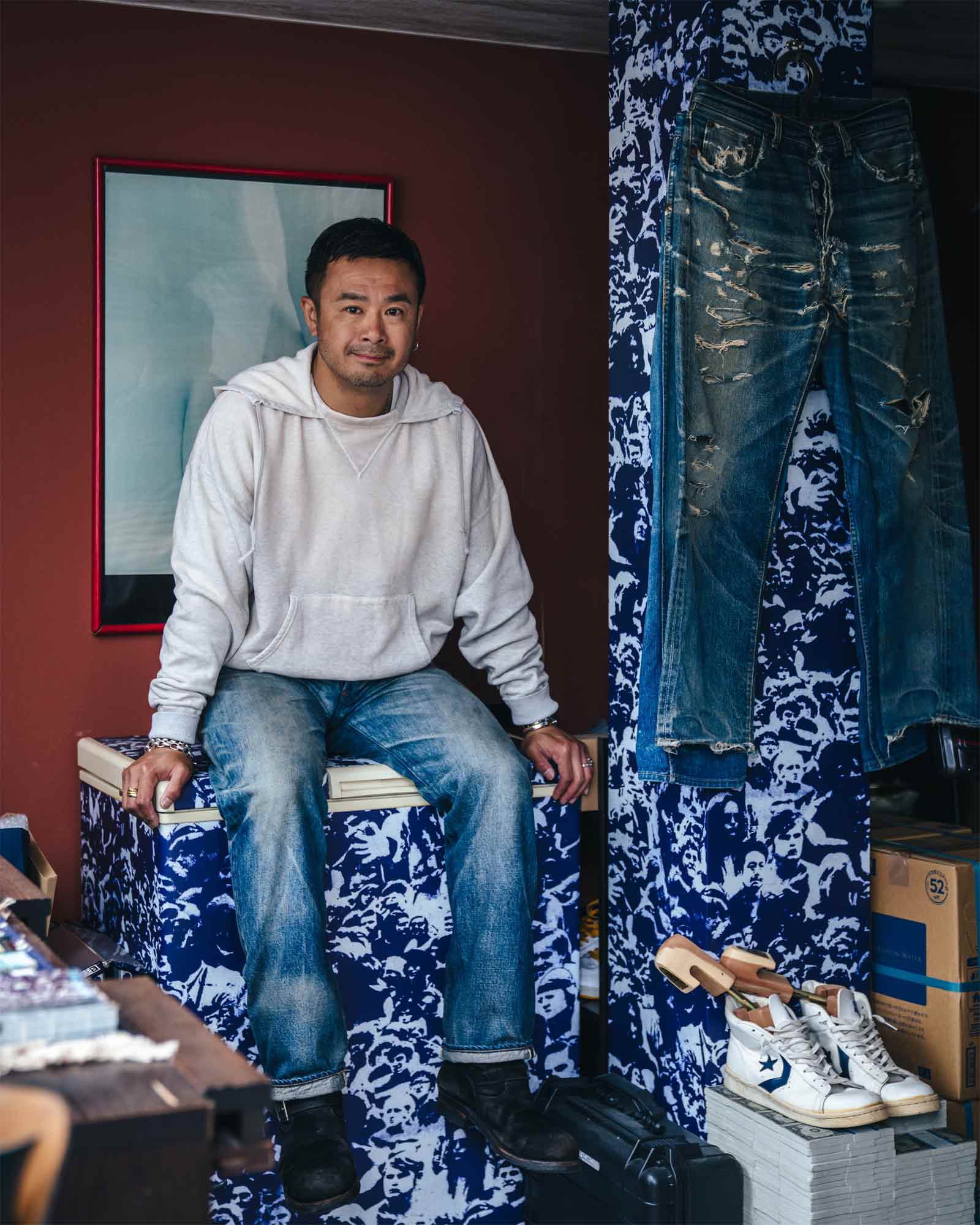 ©SAINT M××××××・セントマイケル - パーカー・フーディ BB_AFTER HOODED HOODIE/V / GRAY