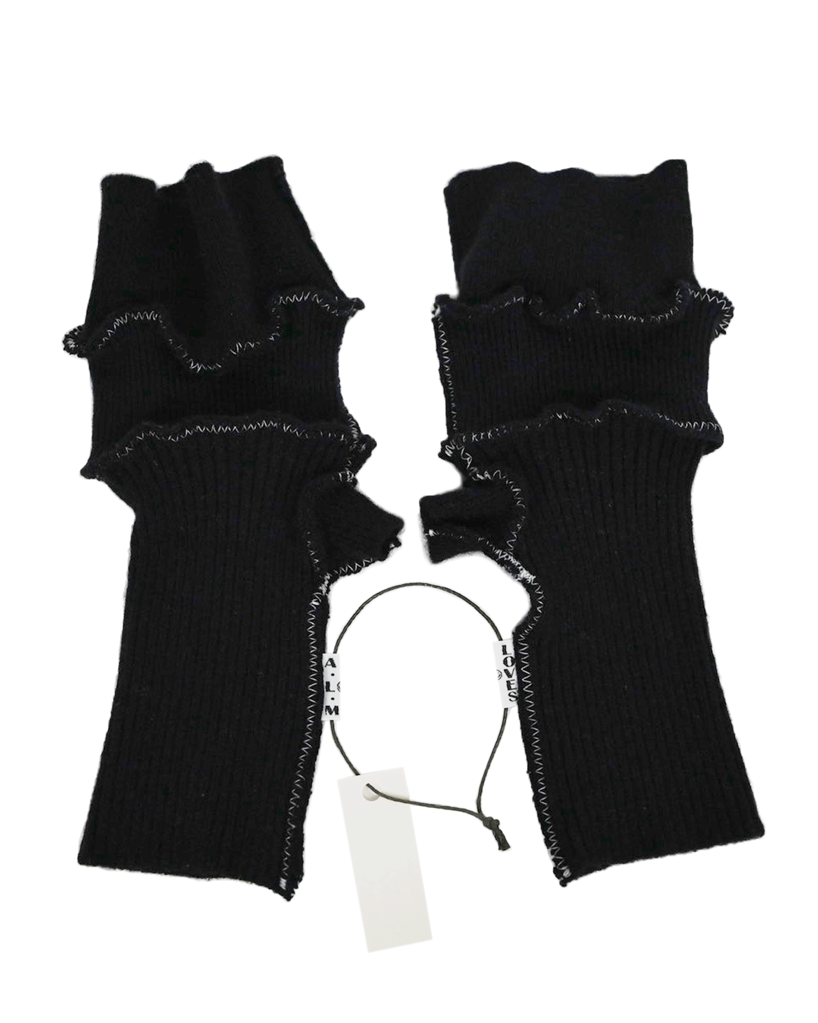 A LOVE MOVEMENT・ア・ラブ・ムーブメント - ファッション小物 CASHMERE GLOVES 12 / BLACK