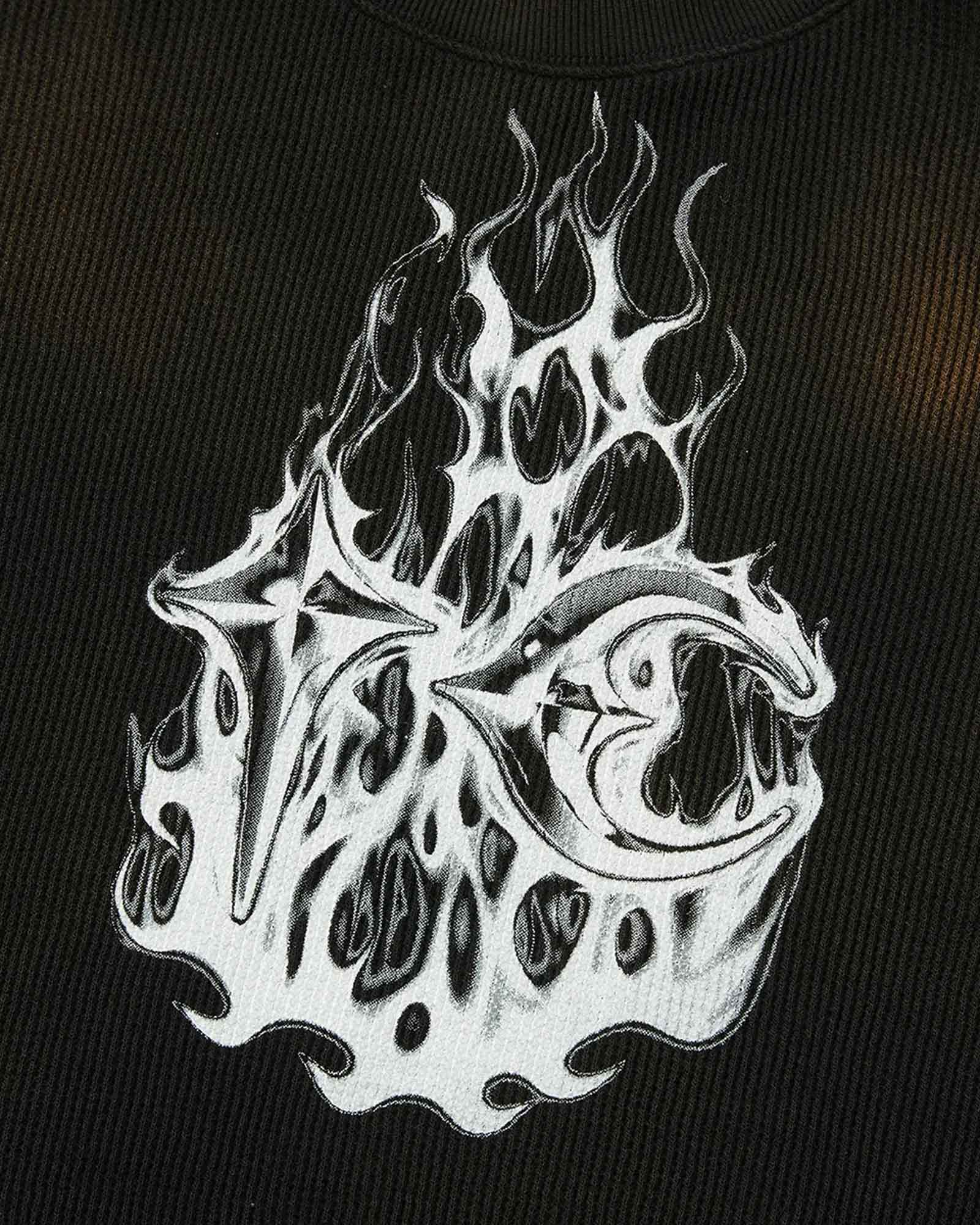 THUG CLUB・サグクラブ - L/S Tシャツ TC HELLFIRE LAYERED T-SHIRT / CAMO/BLACK