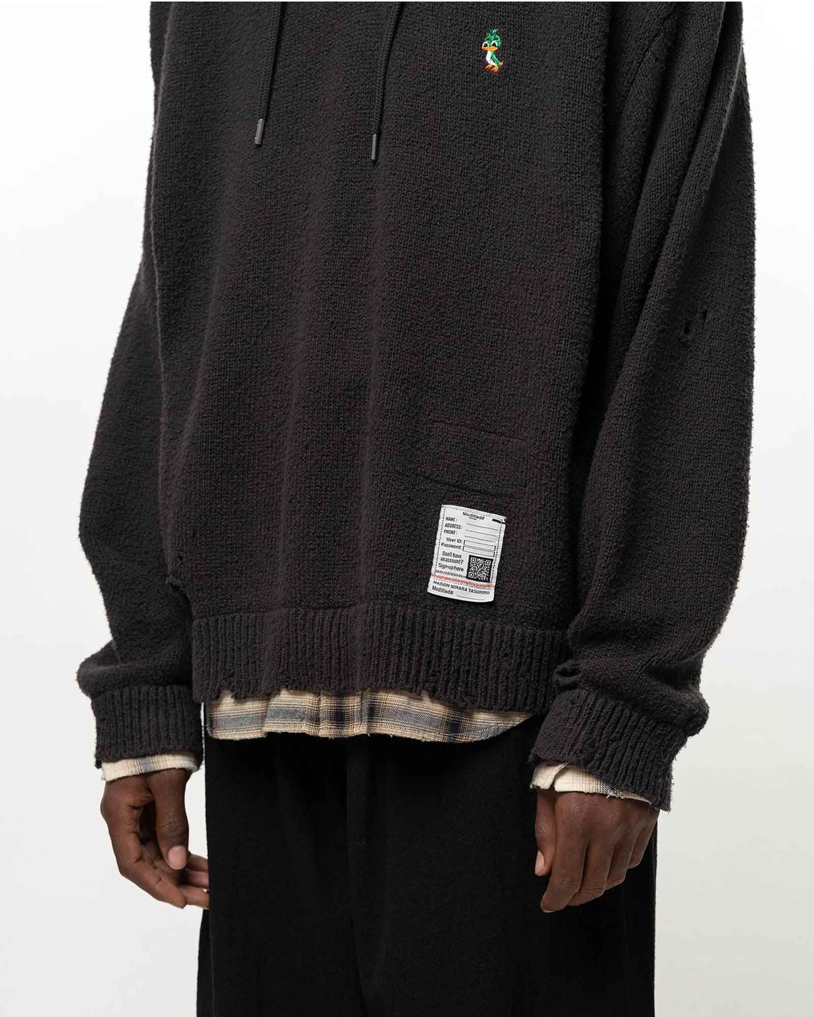 MIHARA YASUHIRO・ミハラヤスヒロ - パーカー・フーディ TRIPLE LAYERED SWEAT HOODIE / BLACK