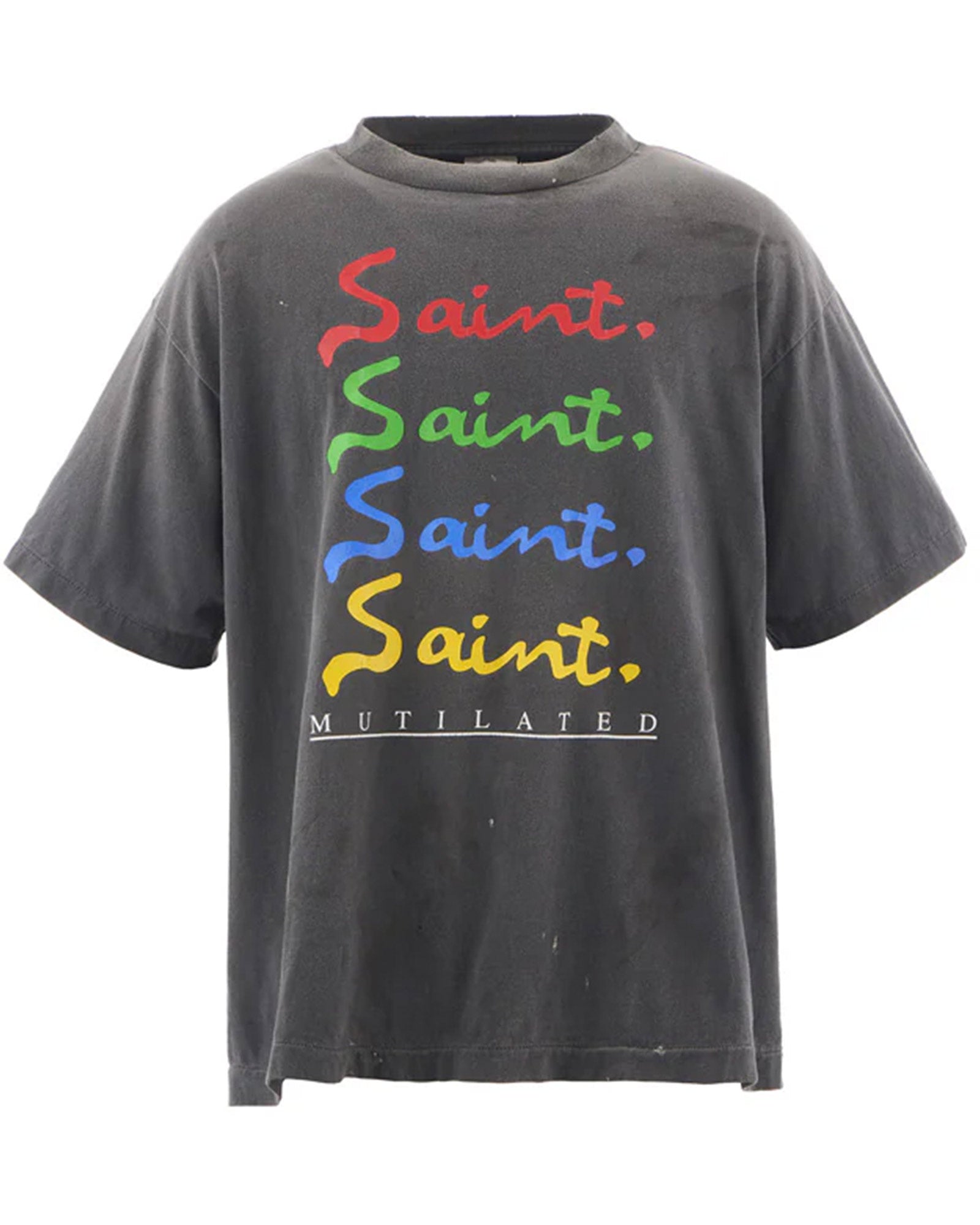 ©SAINT M××××××・saint michael -  SS TEE/MULATED / BLACK