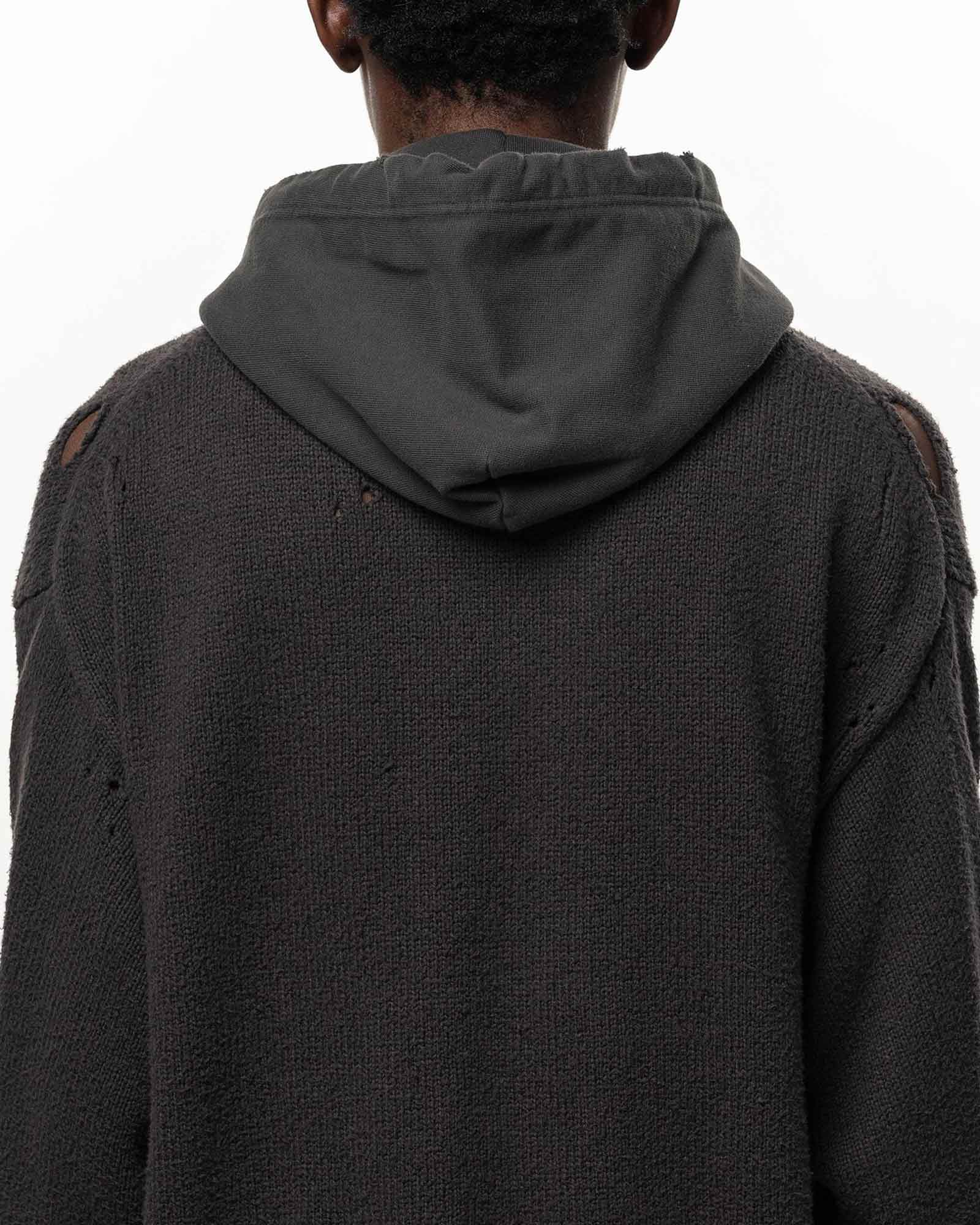MIHARA YASUHIRO・ミハラヤスヒロ - パーカー・フーディ TRIPLE LAYERED SWEAT HOODIE / BLACK
