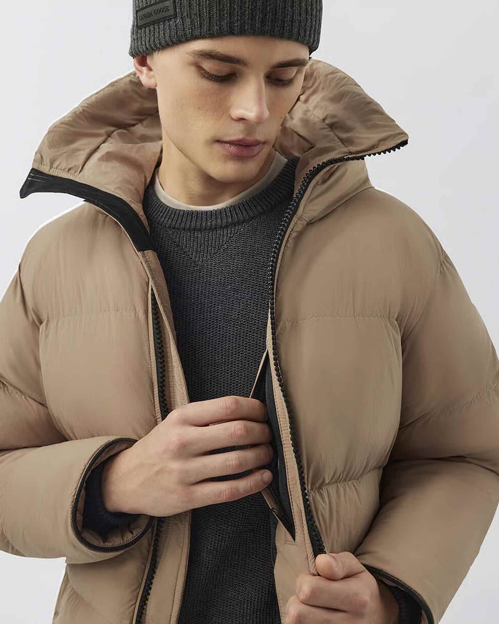 CANADA GOOSE・カナダグース - ダウンジャケット LAWRENCE PUFFER BLACK LABEL / DESERT SAND