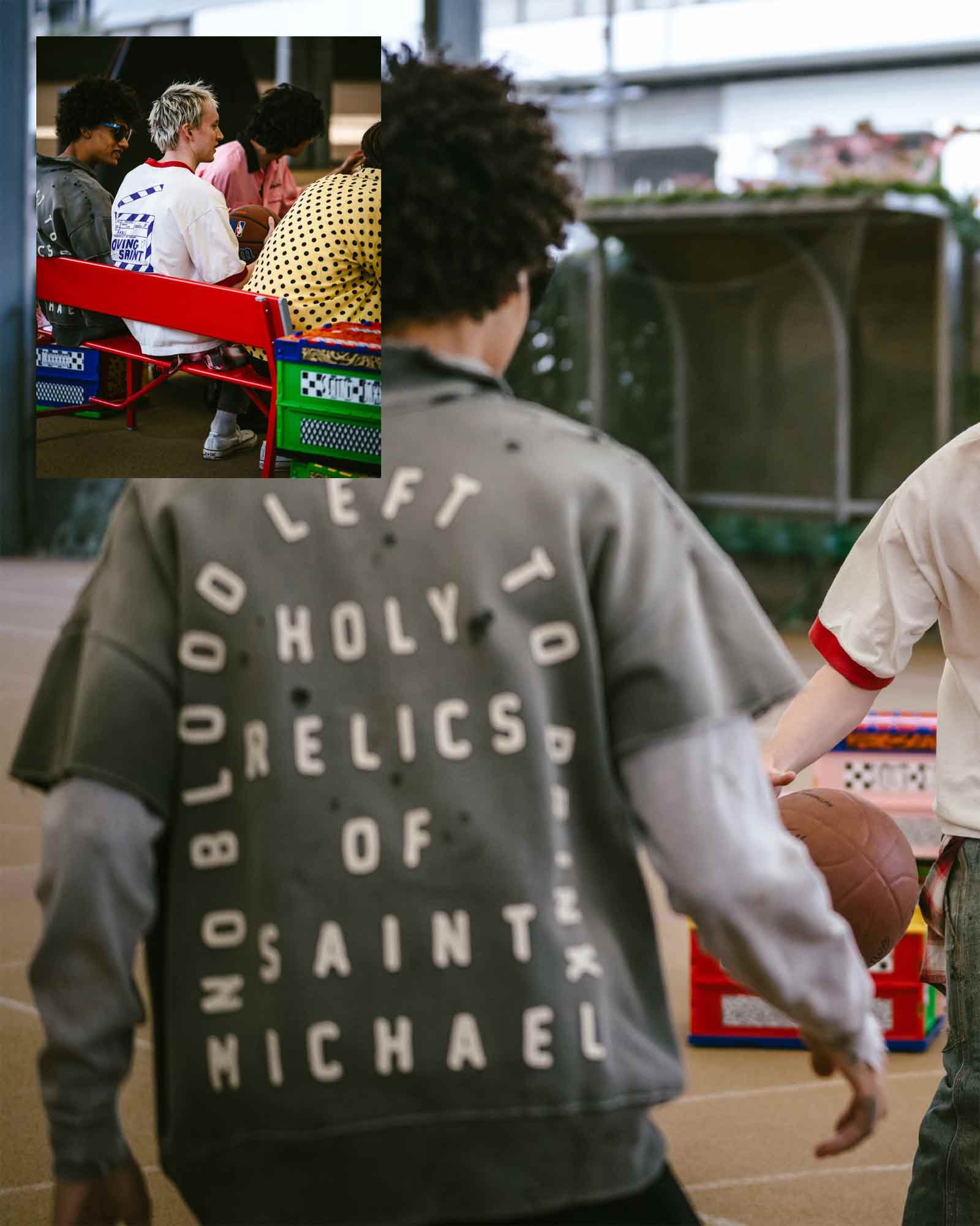 ©SAINT M××××××・セントマイケル - Tシャツ・カットソー SS T-SHIRT/I LOVE SAINT / WHITE