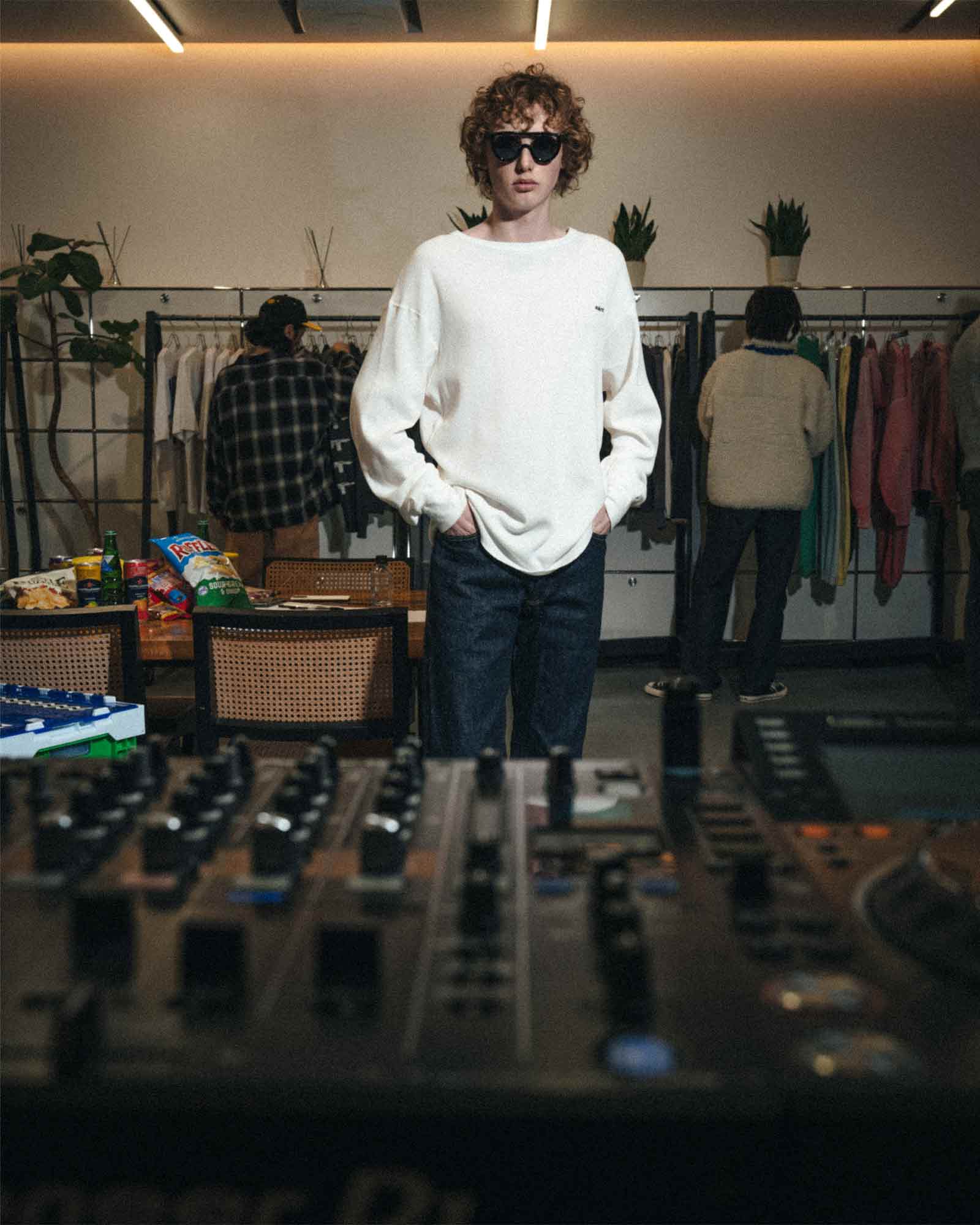 ©SAINT M××××××・セントマイケル - L/S Tシャツ THARMAL SHIRT/THARMAL / WHITE