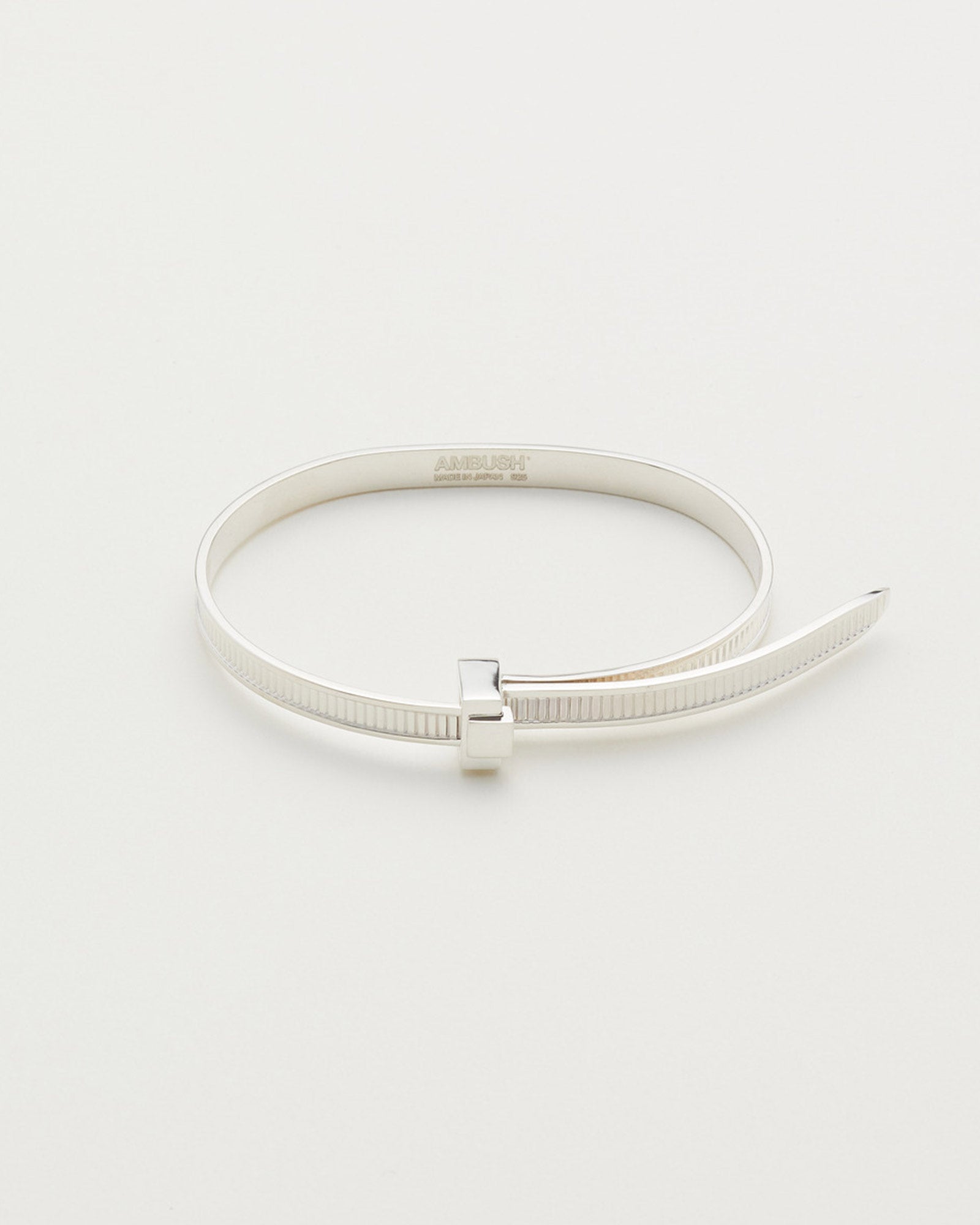 ZIP TIE BRACELET / SILVER