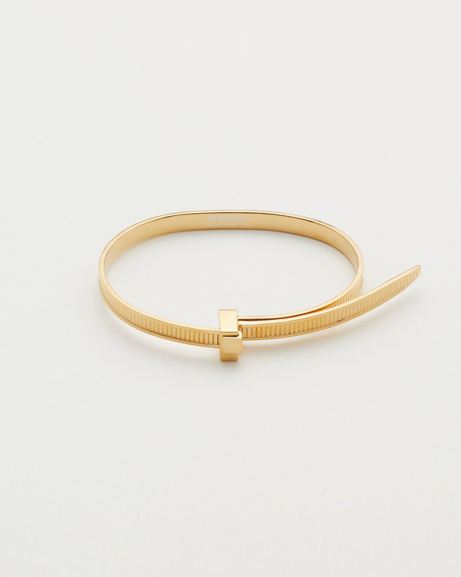 ZIP TIE BRACELET / GOLD
