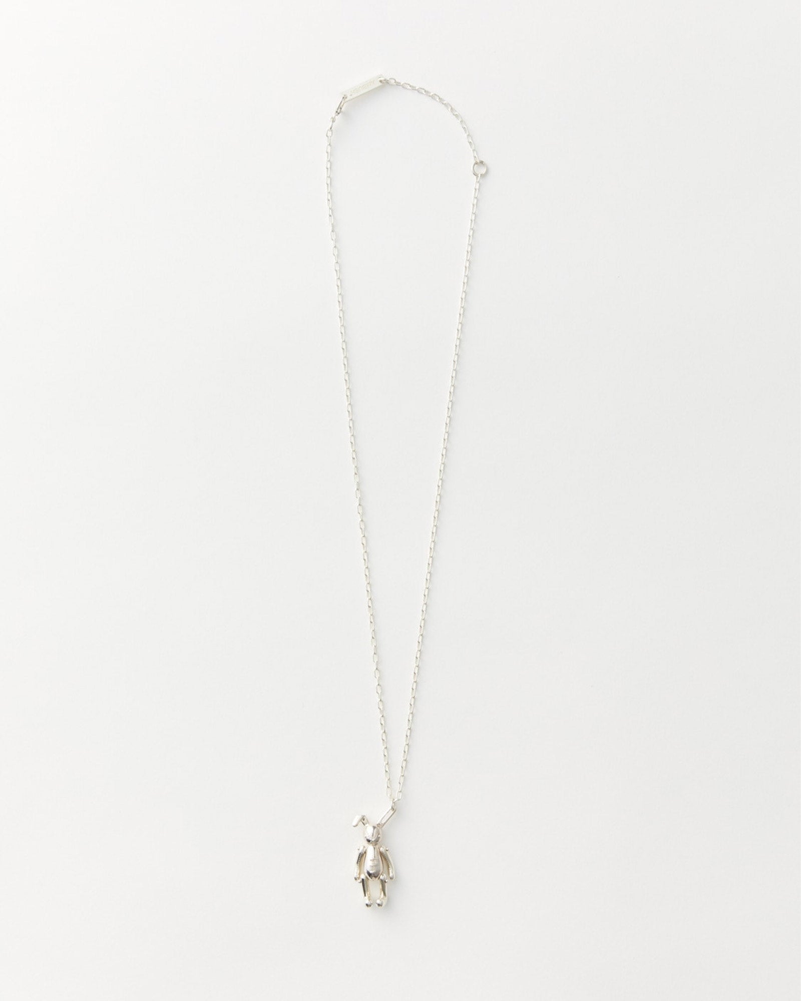 BUNNY CHARM NECKLACE / SILVER