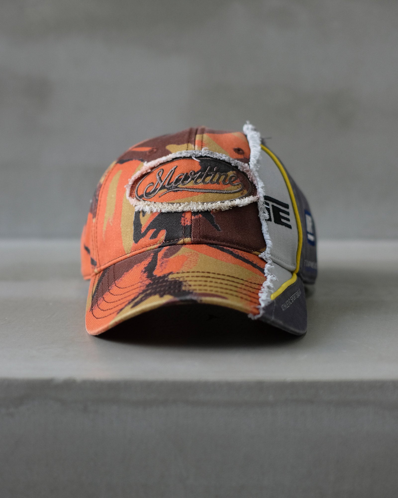 Martine Rose・マーティンローズ - キャップ COLLAGE CAP / ORANGE
