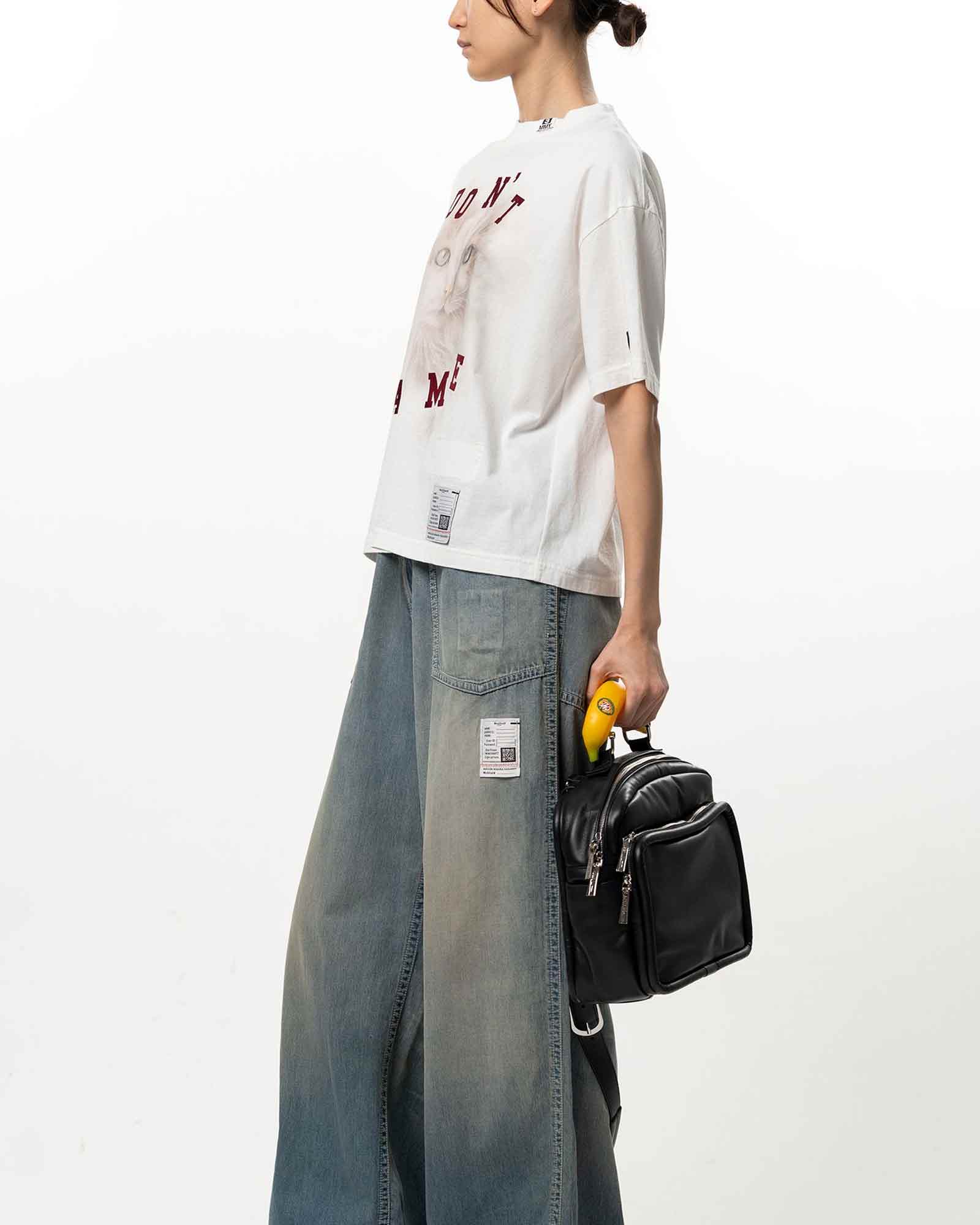 MIHARA YASUHIRO・Yasuhiro Mihara -  CAT PRINTED TEE / WHITE