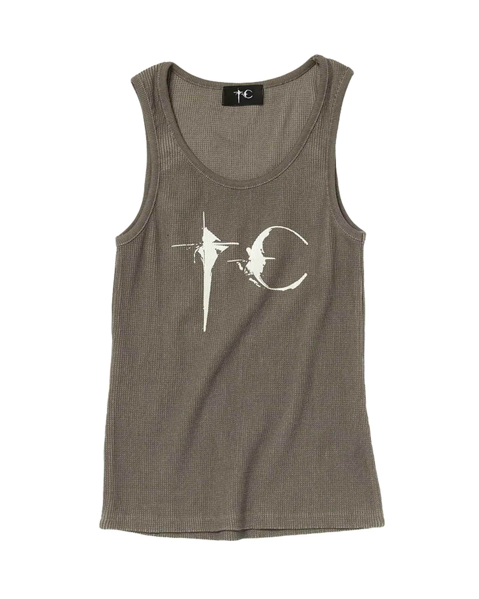 THUG CLUB・サグクラブ - Tシャツ・カットソー TC NOT EASY TANK TOP / BROWN