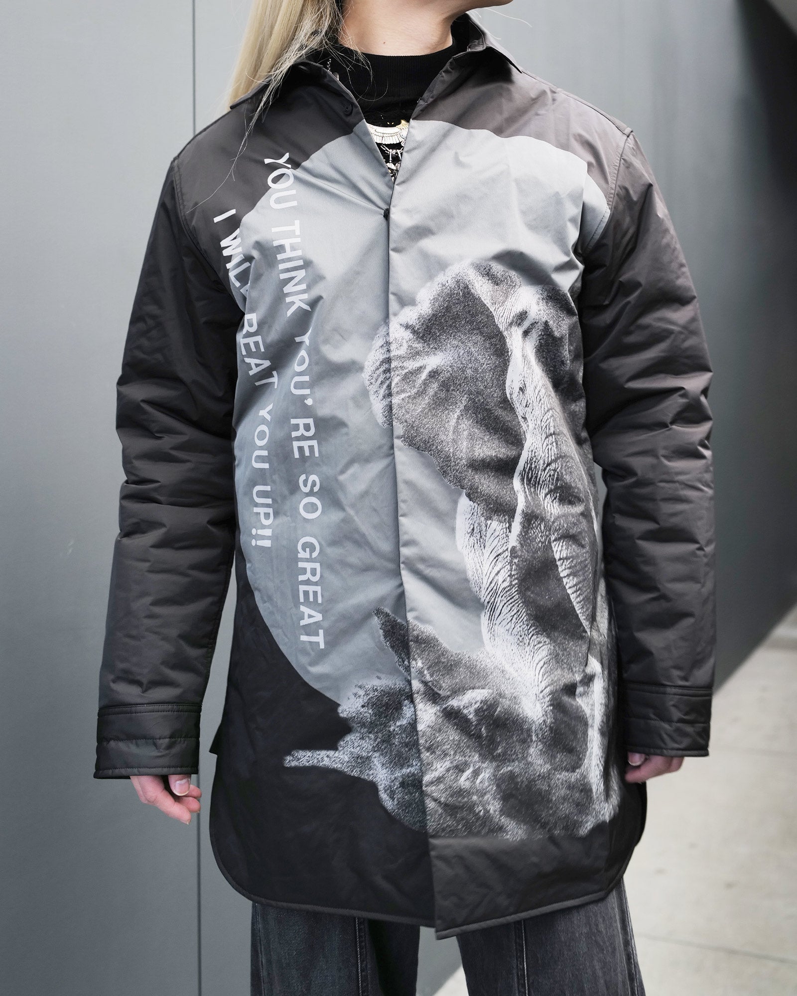 Yohji Yamamoto・ヨウジ ヤマモト - シャツ YY-A25-0000-058/HL-B55-903-1 / BLACK