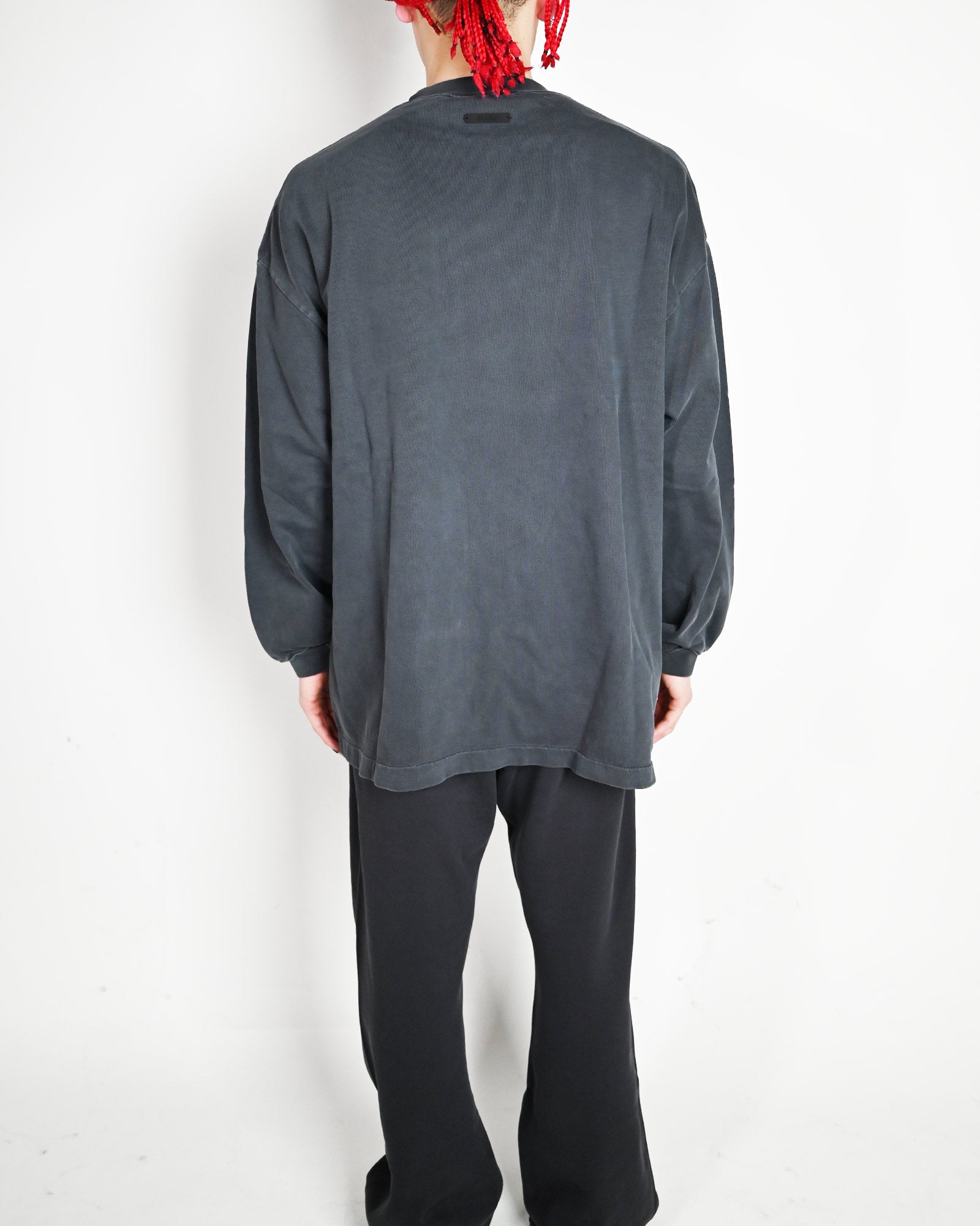 ESSENTIALS・エッセンシャルズ - L/S Tシャツ RAINING 90'S LONG SLEEVE TEE / FADED IRON GREY