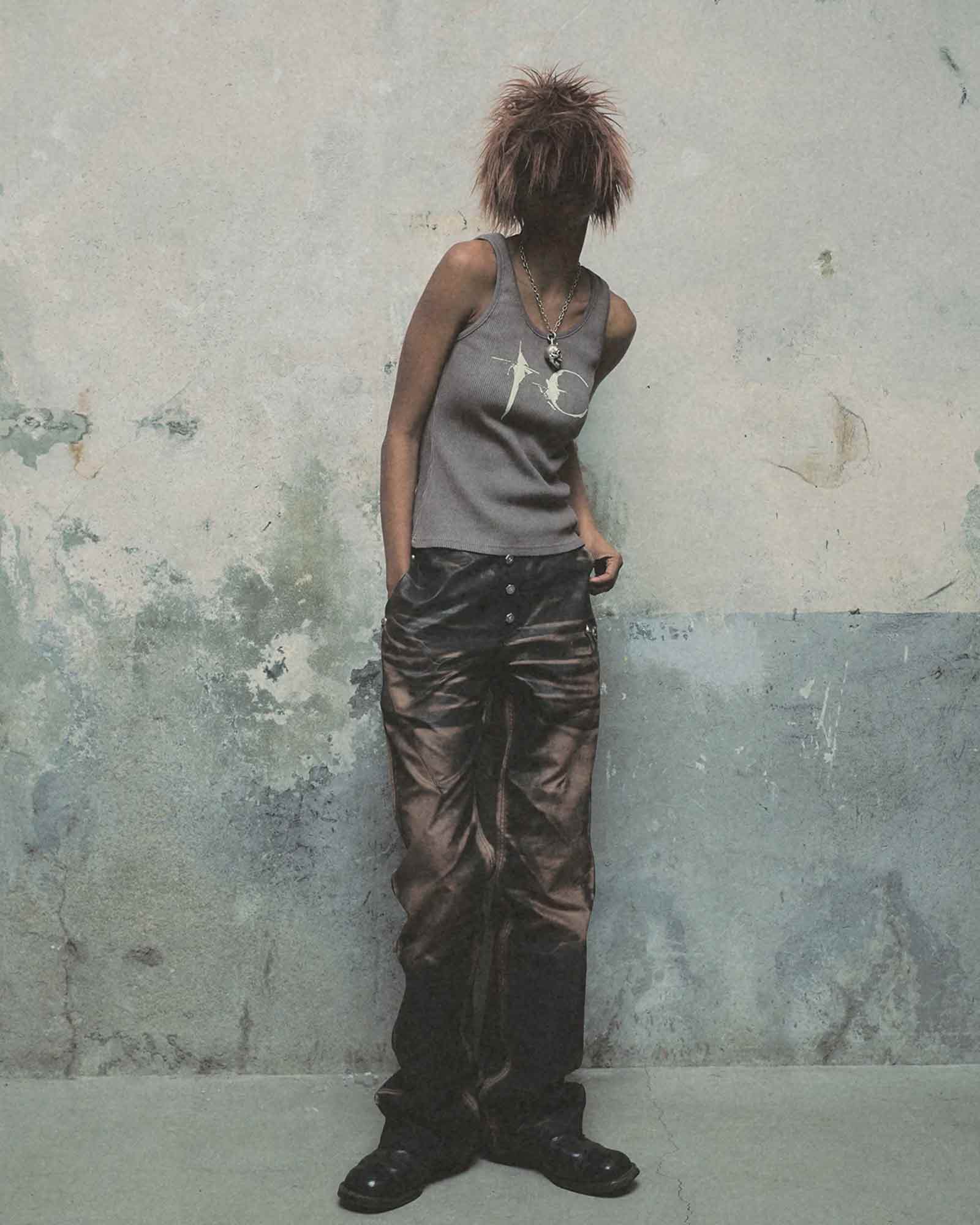 THUG CLUB・サグクラブ - Tシャツ・カットソー TC NOT EASY TANK TOP / BROWN