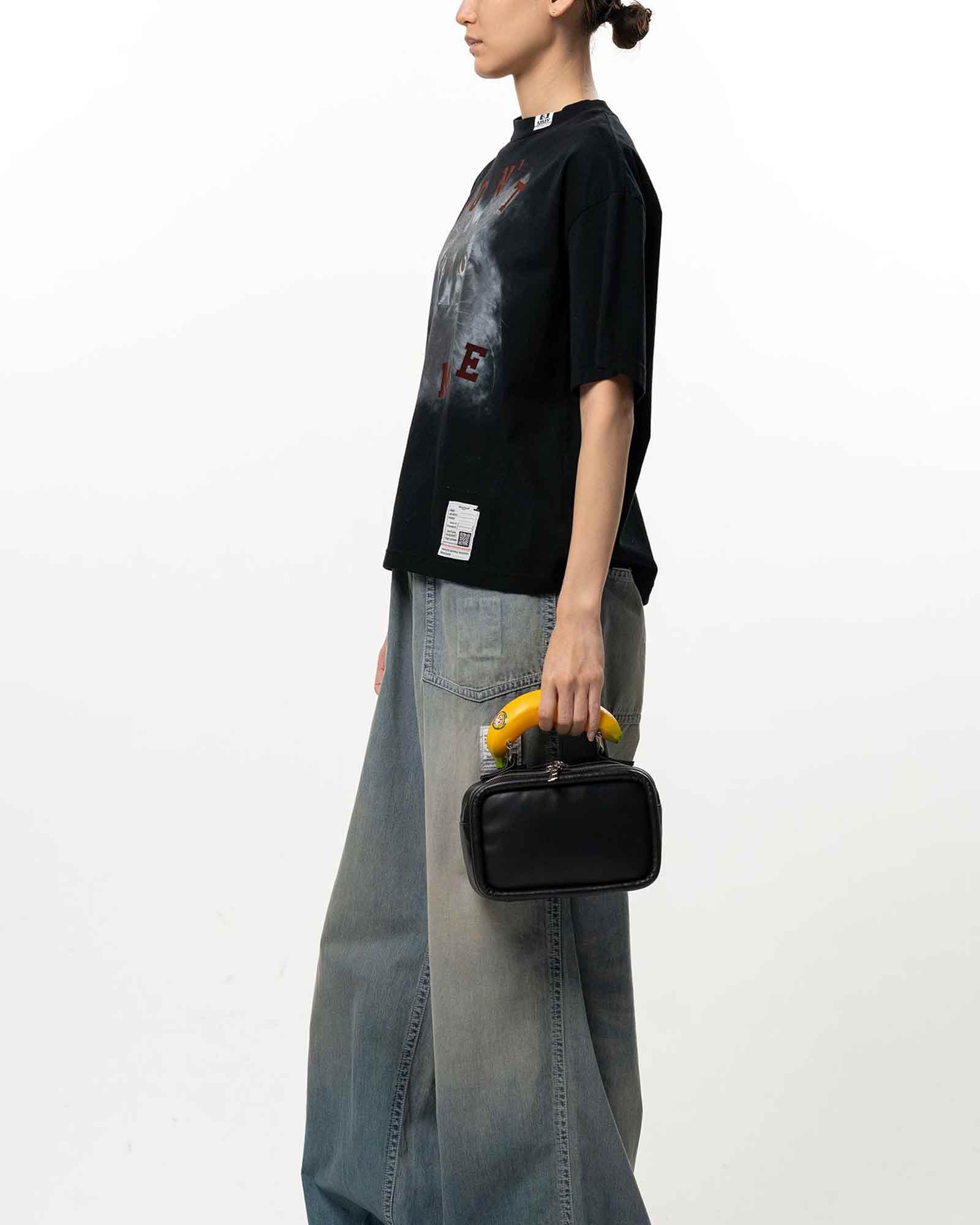 MIHARA YASUHIRO・Yasuhiro Mihara -  CAT PRINTED TEE / BLACK