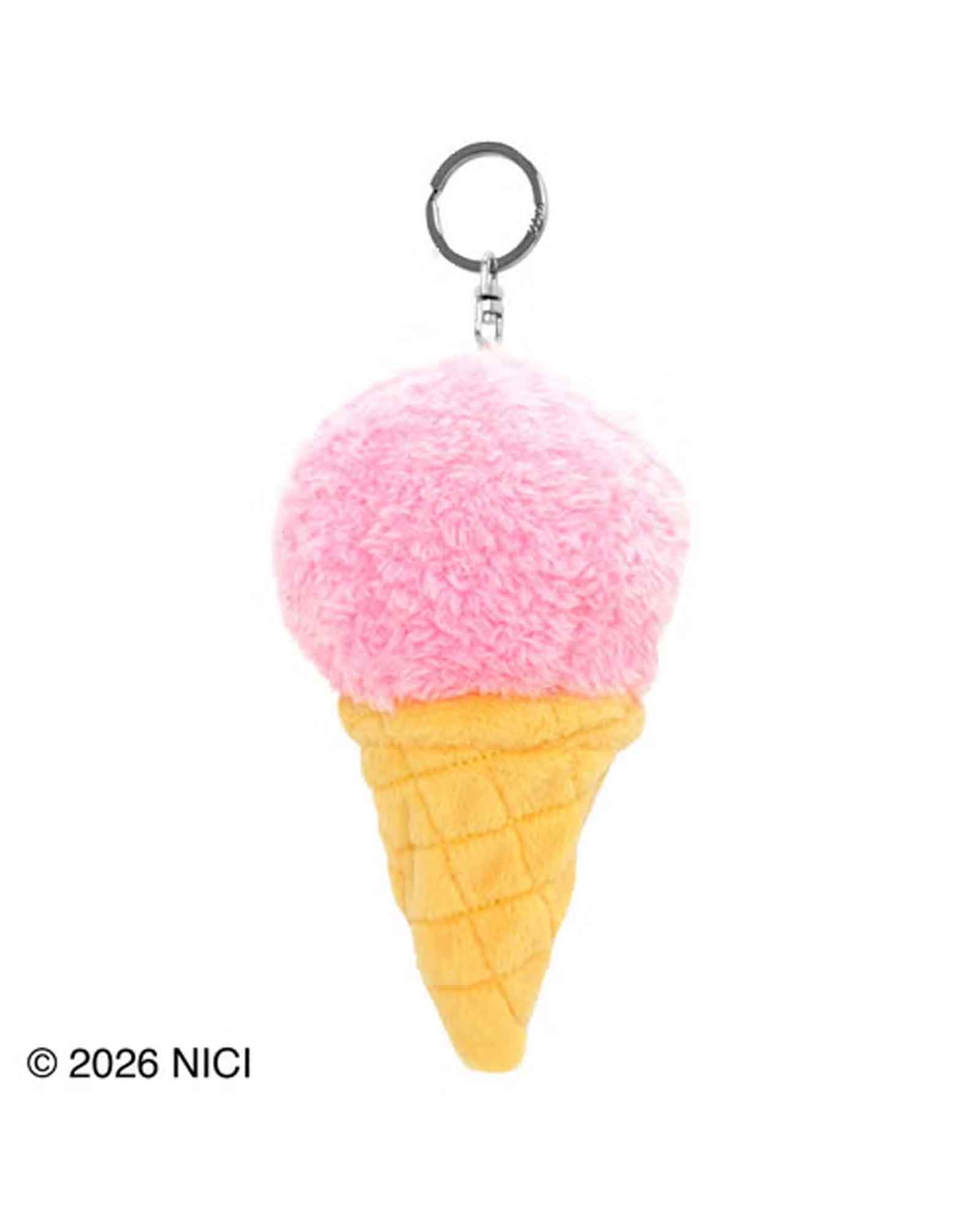 NICI・ニキ - グッズ BB アイスクリームストロベリー＋ラブベア 6cm / MULTI