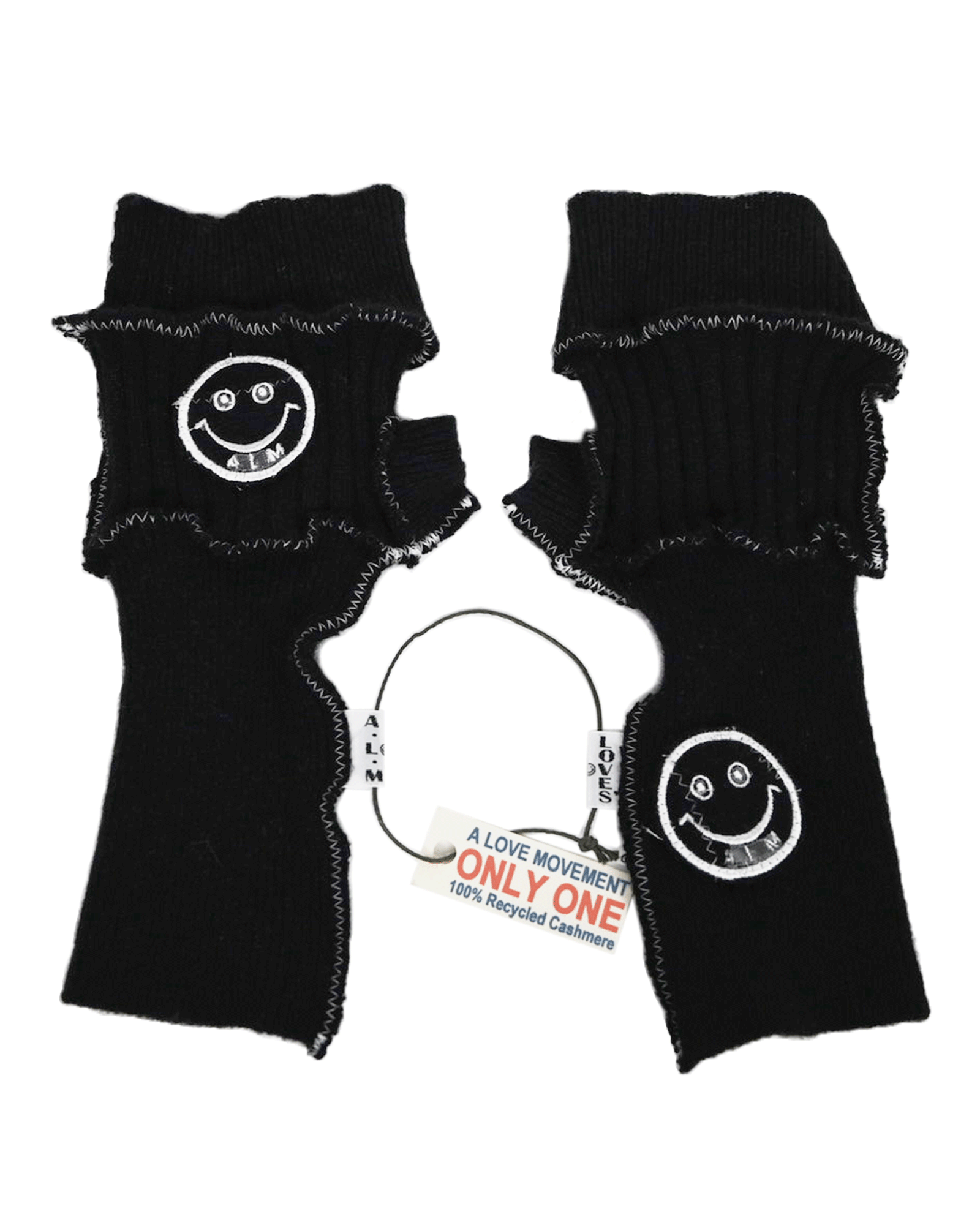 CASHMERE GLOVES 13 / BLACK