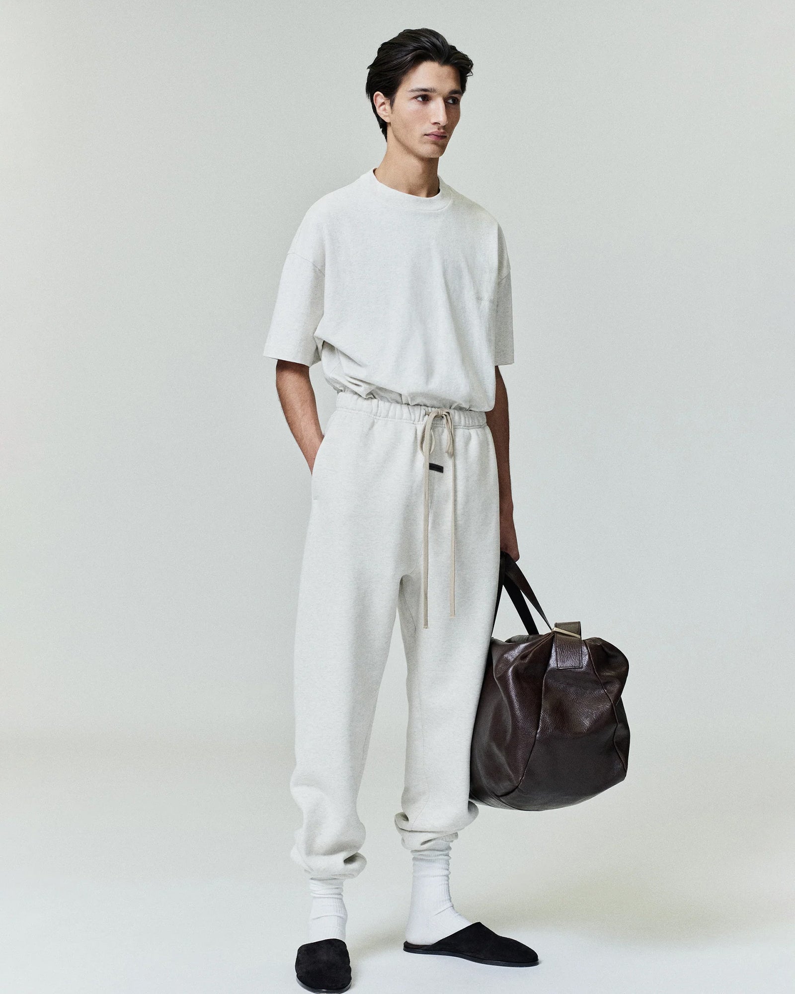 ESSENTIALS・エッセンシャルズ - スウェットパンツ CLASSIC SWEATPANT / OATMEAL HEATHER